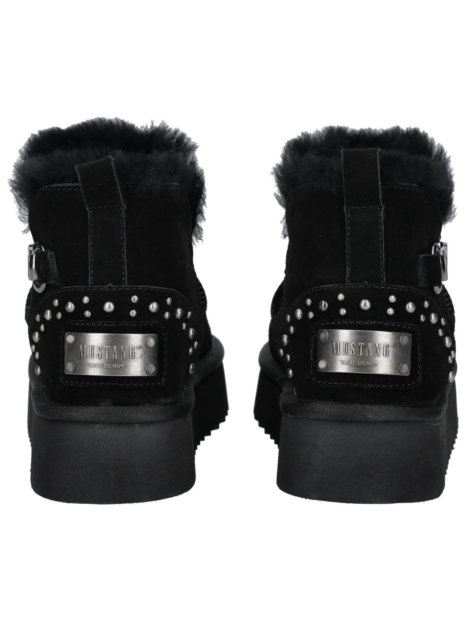 Mustang Shoes Mustang Shoes Stiefelette Veloursleder Plateaustiefelette