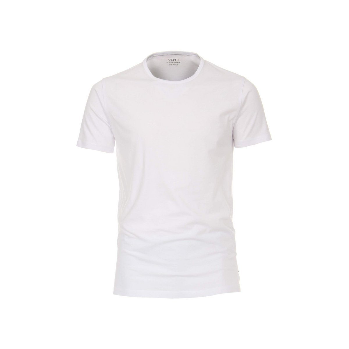 VENTI CASAMODA Rundhalsshirt (1-tlg) regular weiß fit