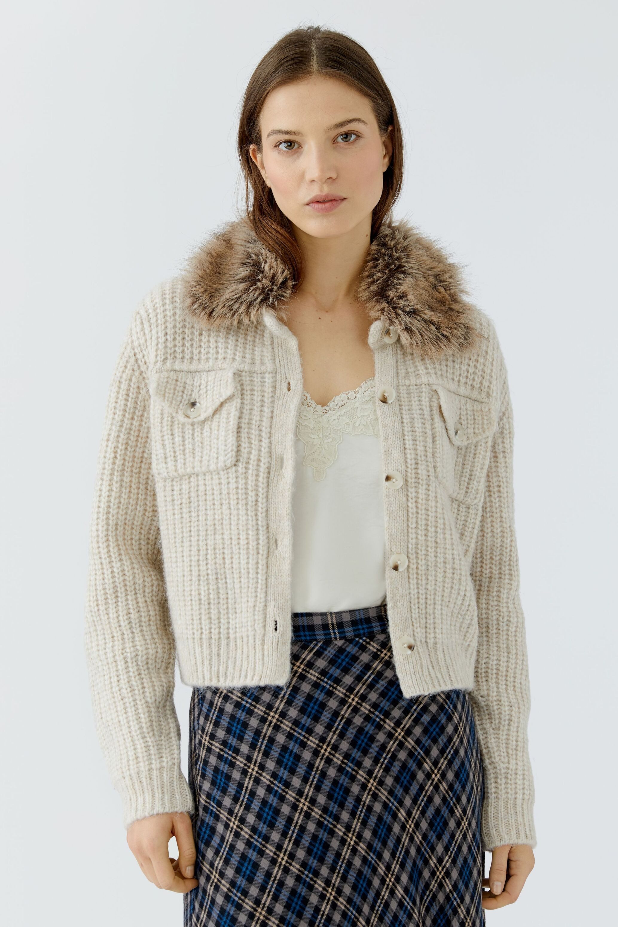 Oui Strickjacke