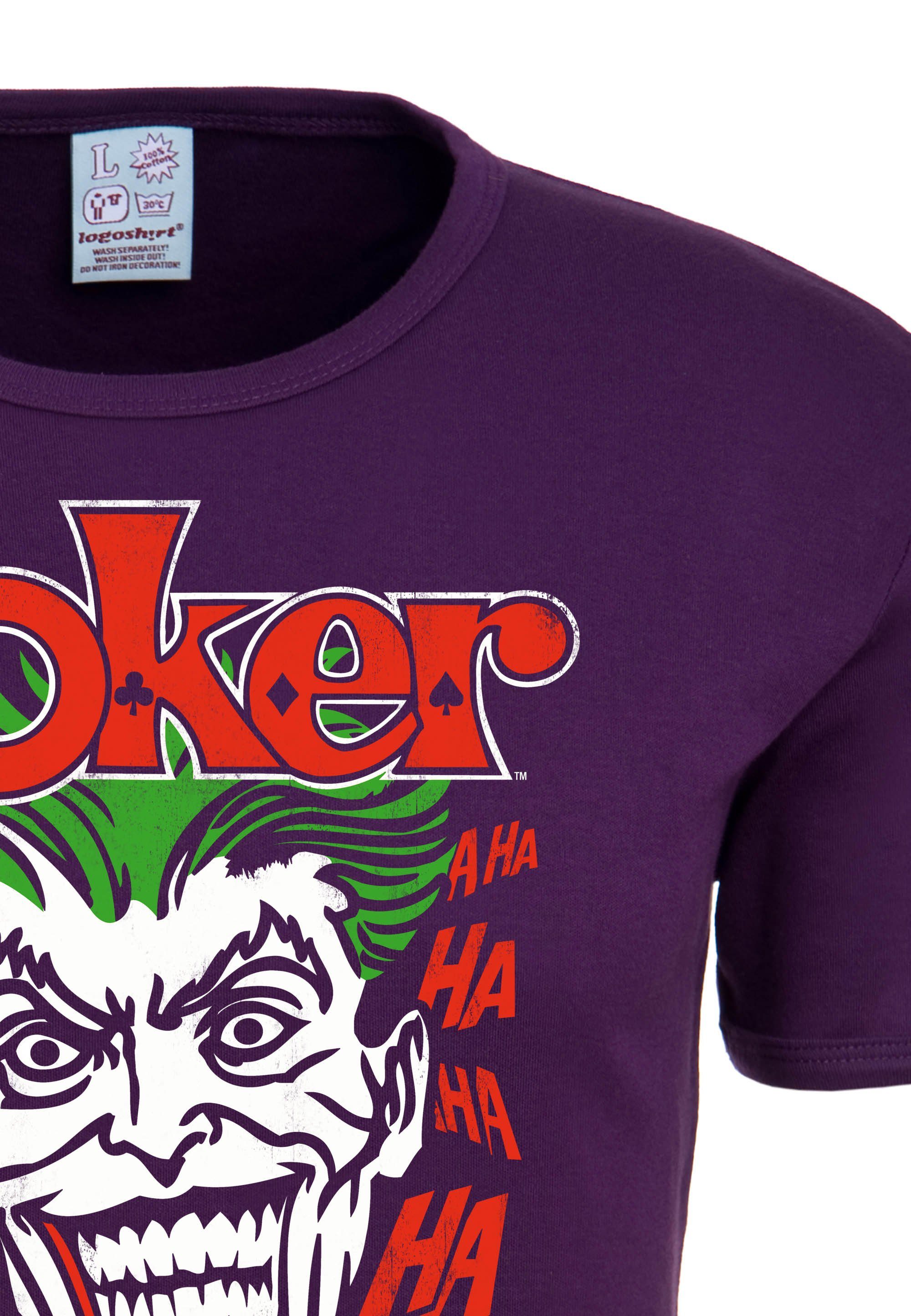 bunt Joker kultigem LOGOSHIRT Batman T-Shirt Joker-Print mit