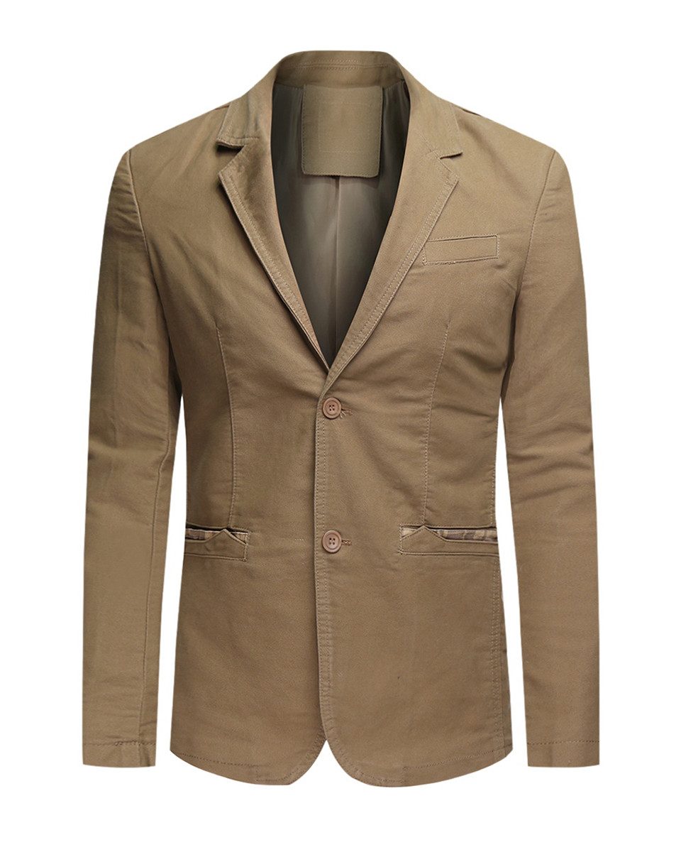 Allthemen Sweatsakko aus Baumwolle Casualsakko Slim Fit Blazer für Freizeit günstig online kaufen