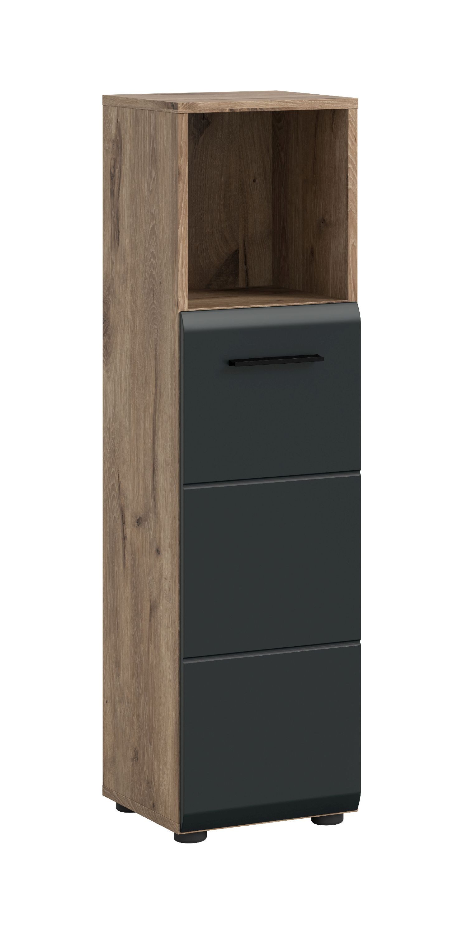 xonox.home Stauraumschrank Nox Oak Nachbildung Melamin beschichtet modern 30x110x30 cm