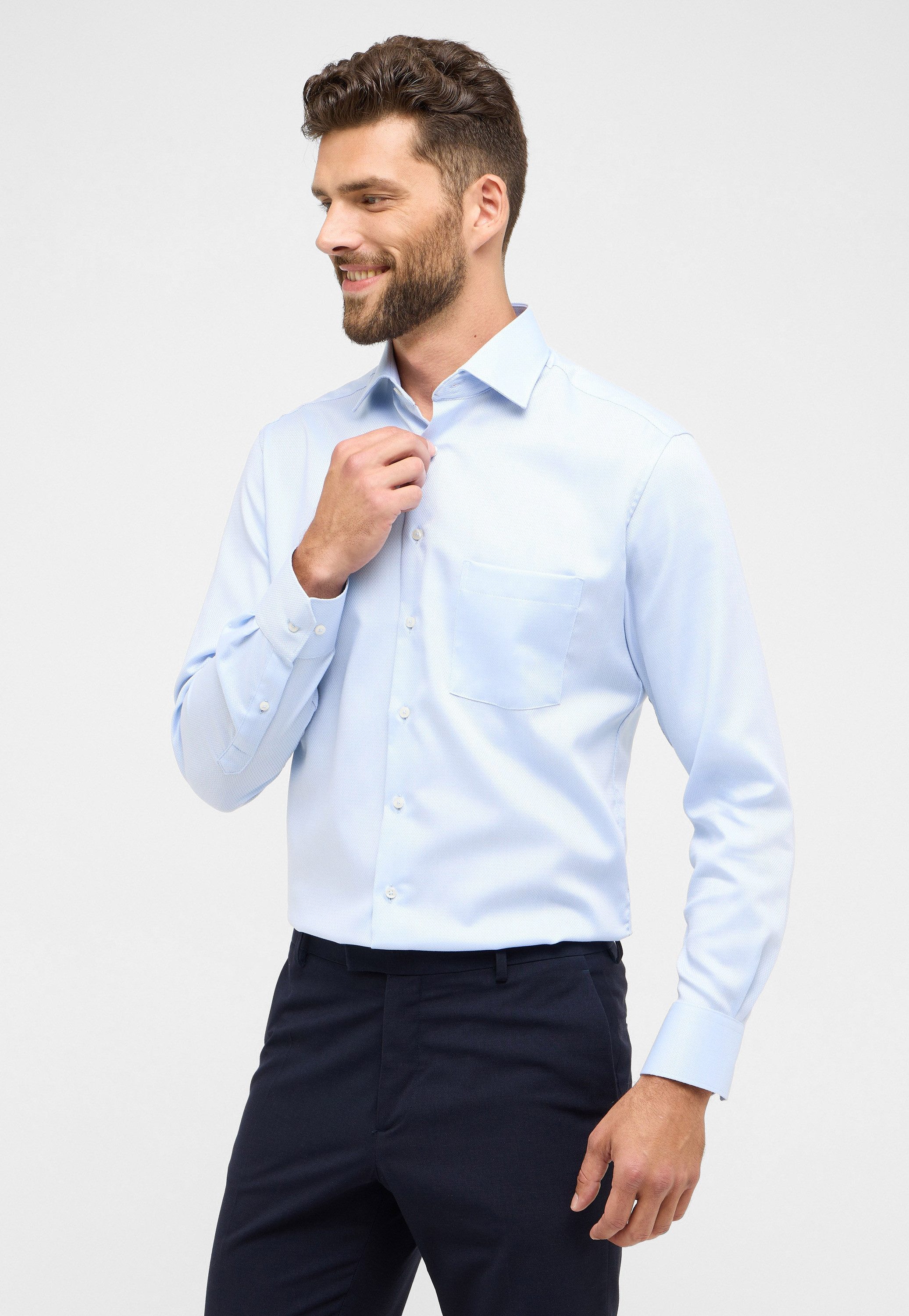 Eterna Langarmhemd MODERN FIT NON IRON (bügelfrei) günstig online kaufen