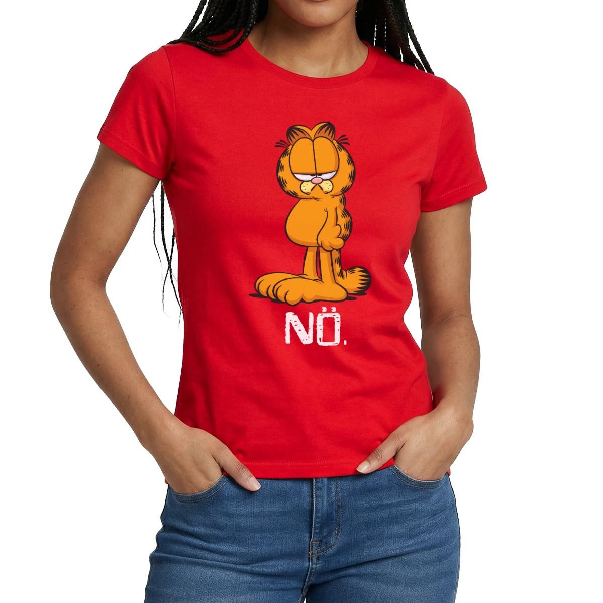 Spreadshirt T-Shirt Garfield Nö Nein Kein Bock Lustig Frauen T-Shirt (1-tlg günstig online kaufen
