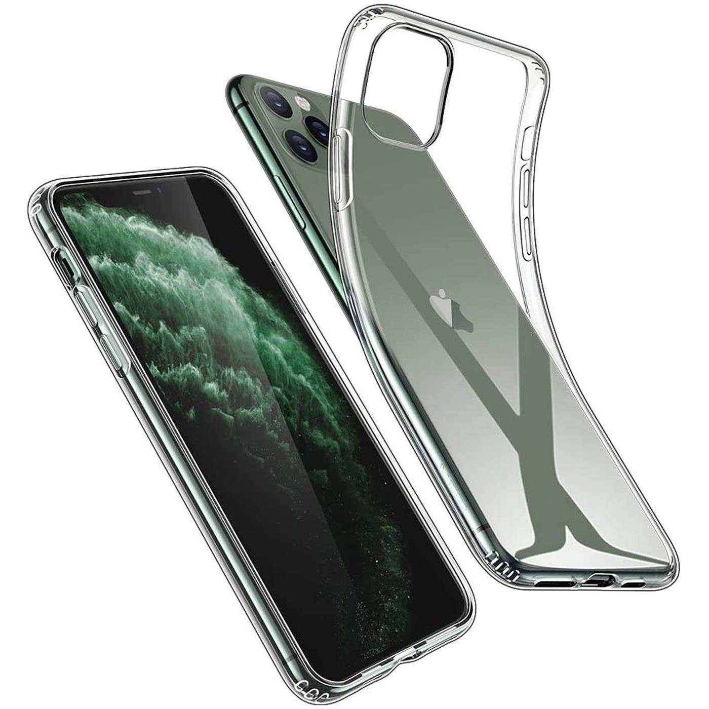CoolGadget Handyhülle Transparent Ultra Slim Case für Apple iPhone 11 Pro Max 6,5 Zoll, Silikon Hülle Dünne Schutzhülle für iPhone 11 Pro Max Hülle