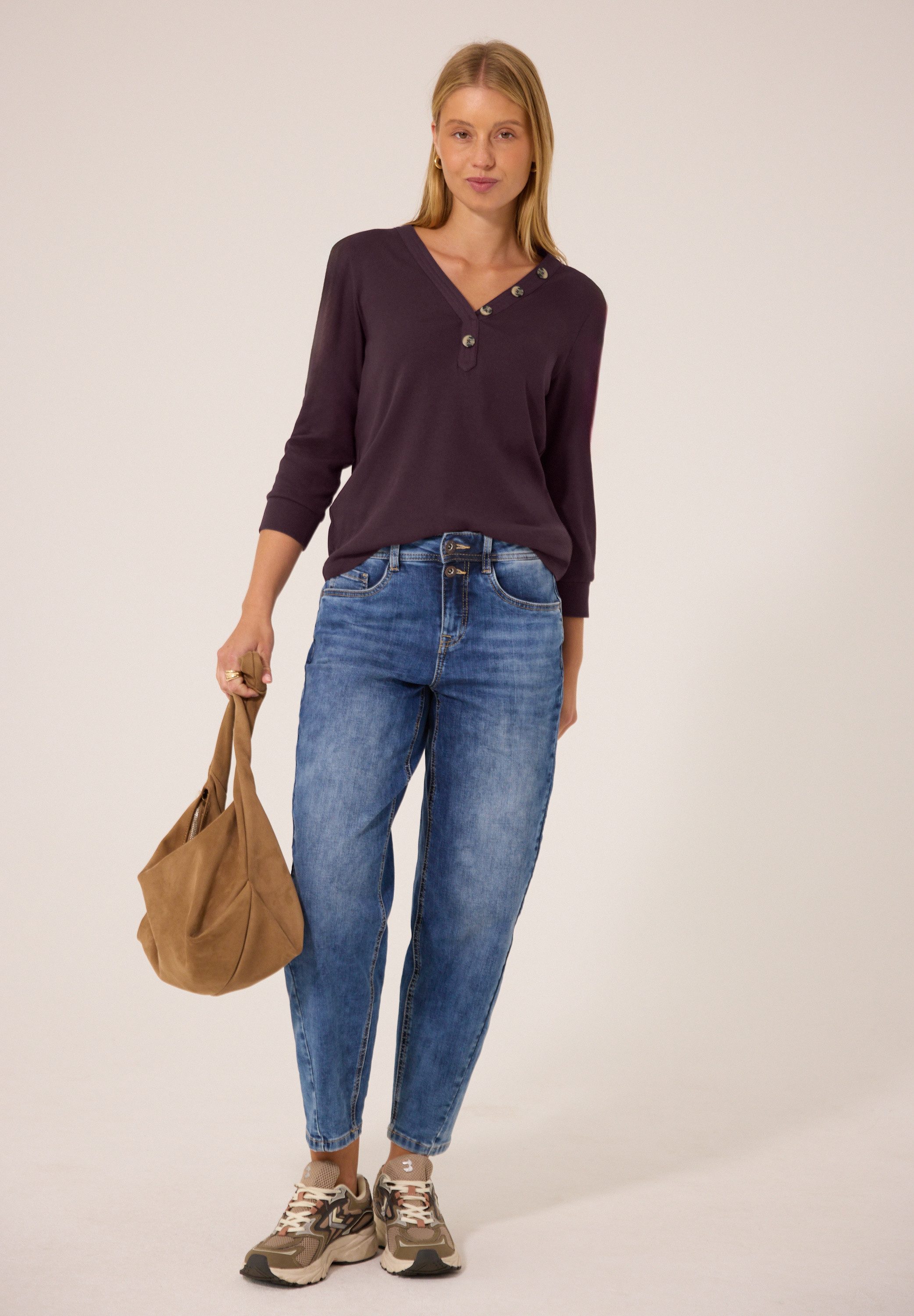 STREET ONE STUDIO 3/4-Arm-Shirt mit Knopfleiste – Bild 3 von 5