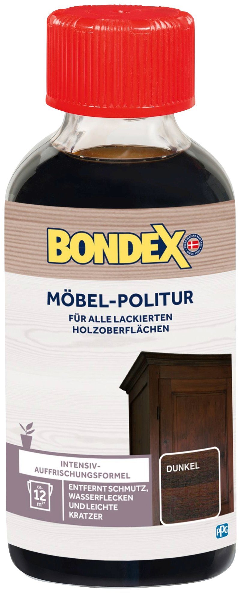 Bondex MÖBEL-POLITUR Dunkel Holzpflegeöl, 0,15 l | Bodenpflege