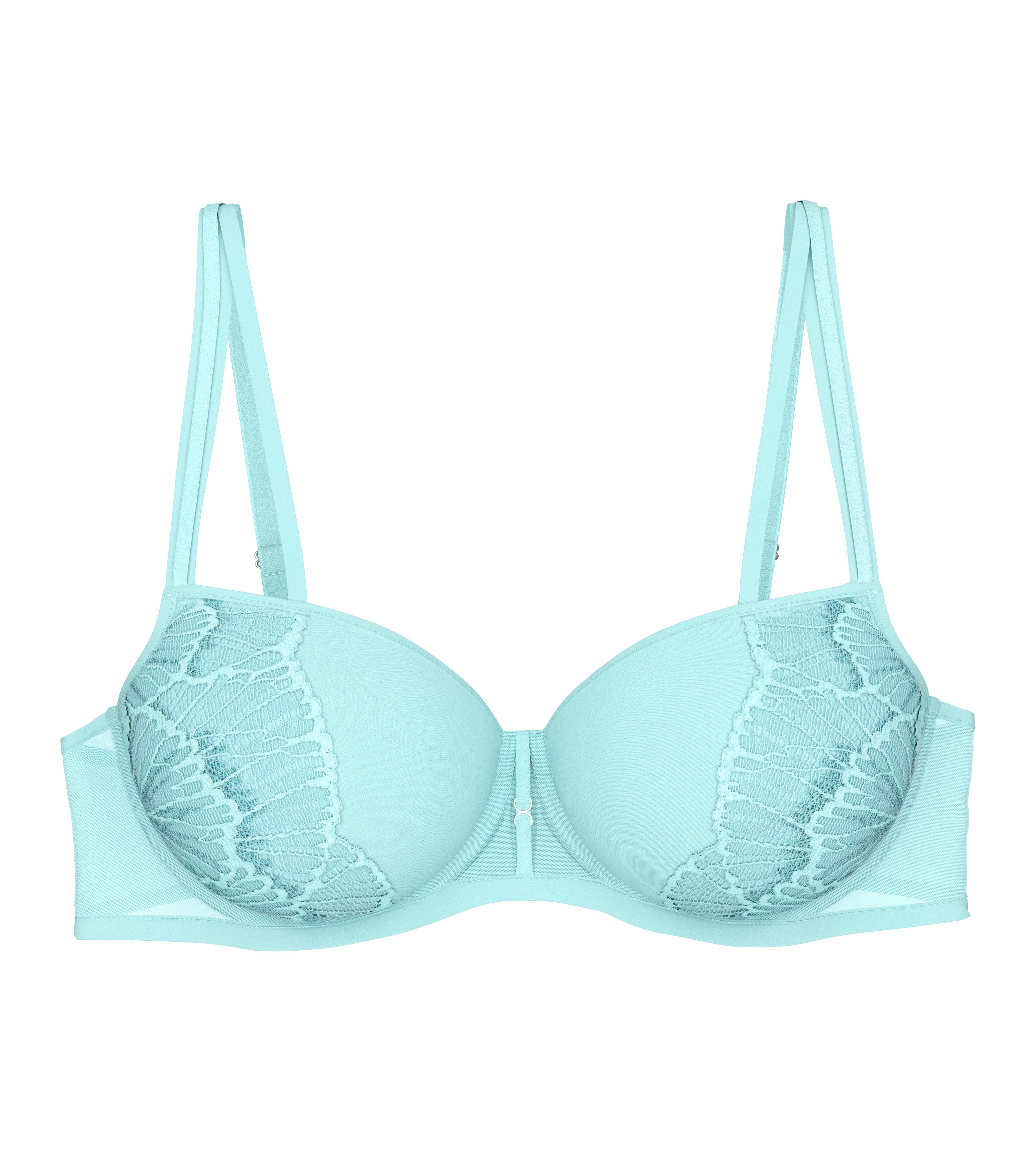 Triumph Balconette-BH Palina Moonlight Kiss Triumph x Palina Rojinski, gefütterte Spacer-Cups, Spitze, Glitzergarn