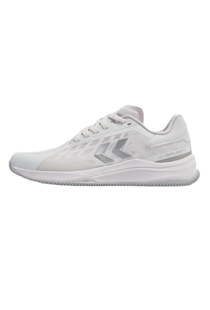 hummel Hallen-Indoorschuhe HB Topflight Pro (Handball) weiss/grau Herren Badmintonschuh