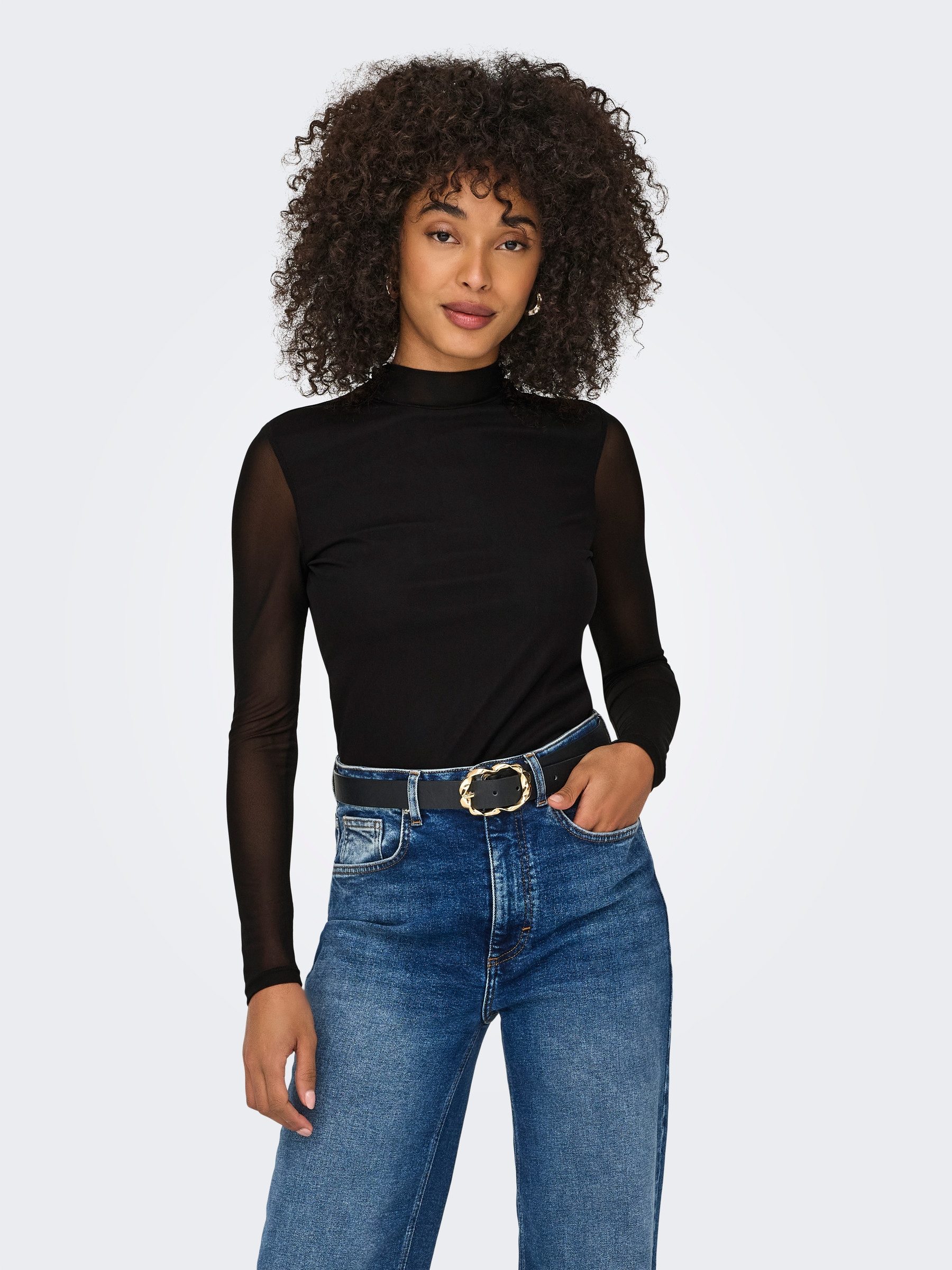 ONLY T-Shirt Hochgeschlossen Elegant ONLERICA LIFE günstig online kaufen
