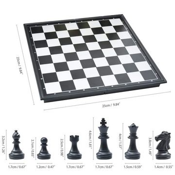 zggzerg Spiel, Schachspiel Magnetisch Klappbar Schachbrett Schach