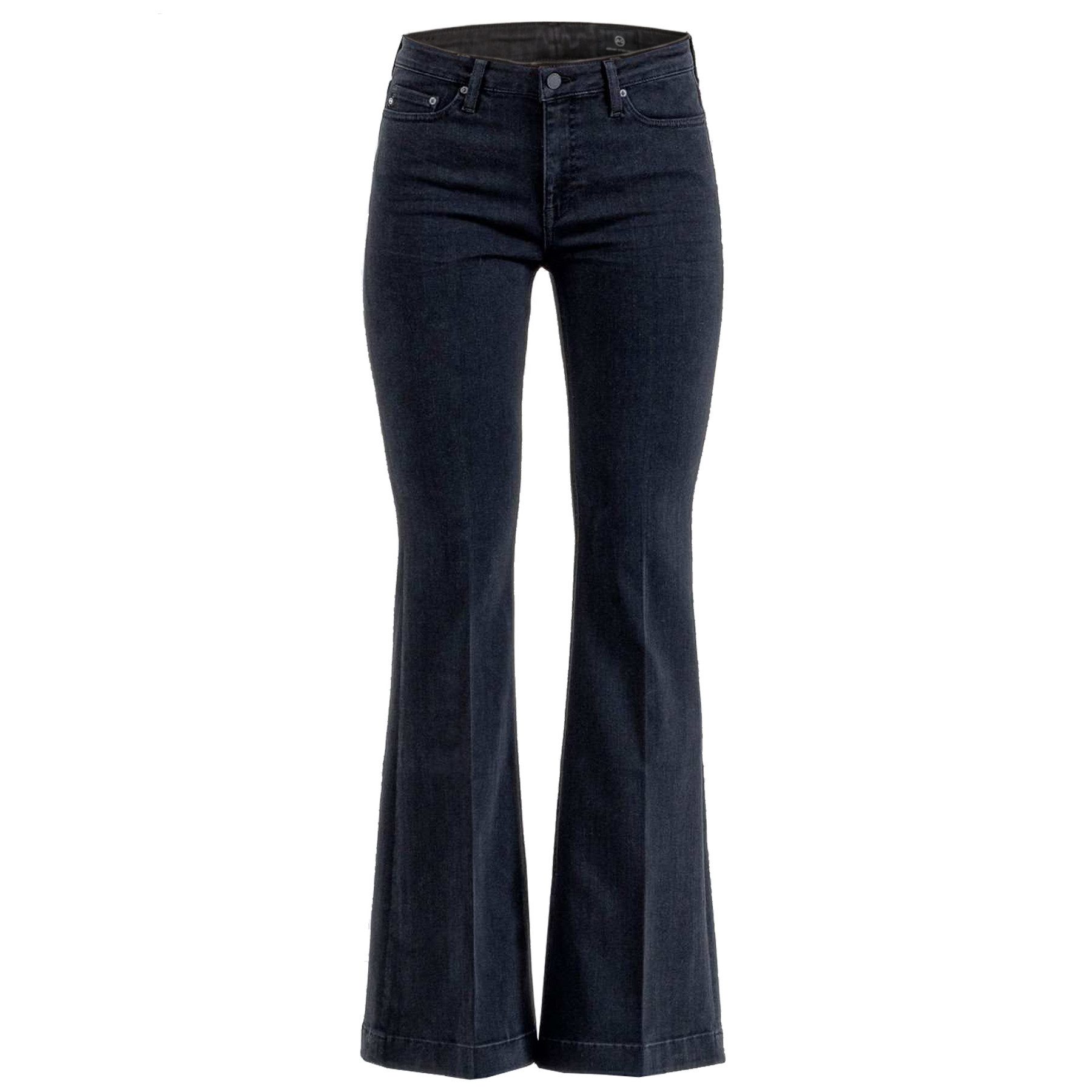 ADRIANO GOLDSCHMIED 5-Pocket-Jeans AG JEANS Flared-Jeans TROPEA Mid Waist - Schwarz