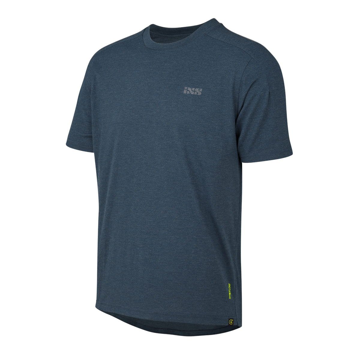 IXS T-Shirt T-Shirts iXS Flow - T-Shirt S- Tech mit (1-tlg) Brandlogo Marineblau Blau