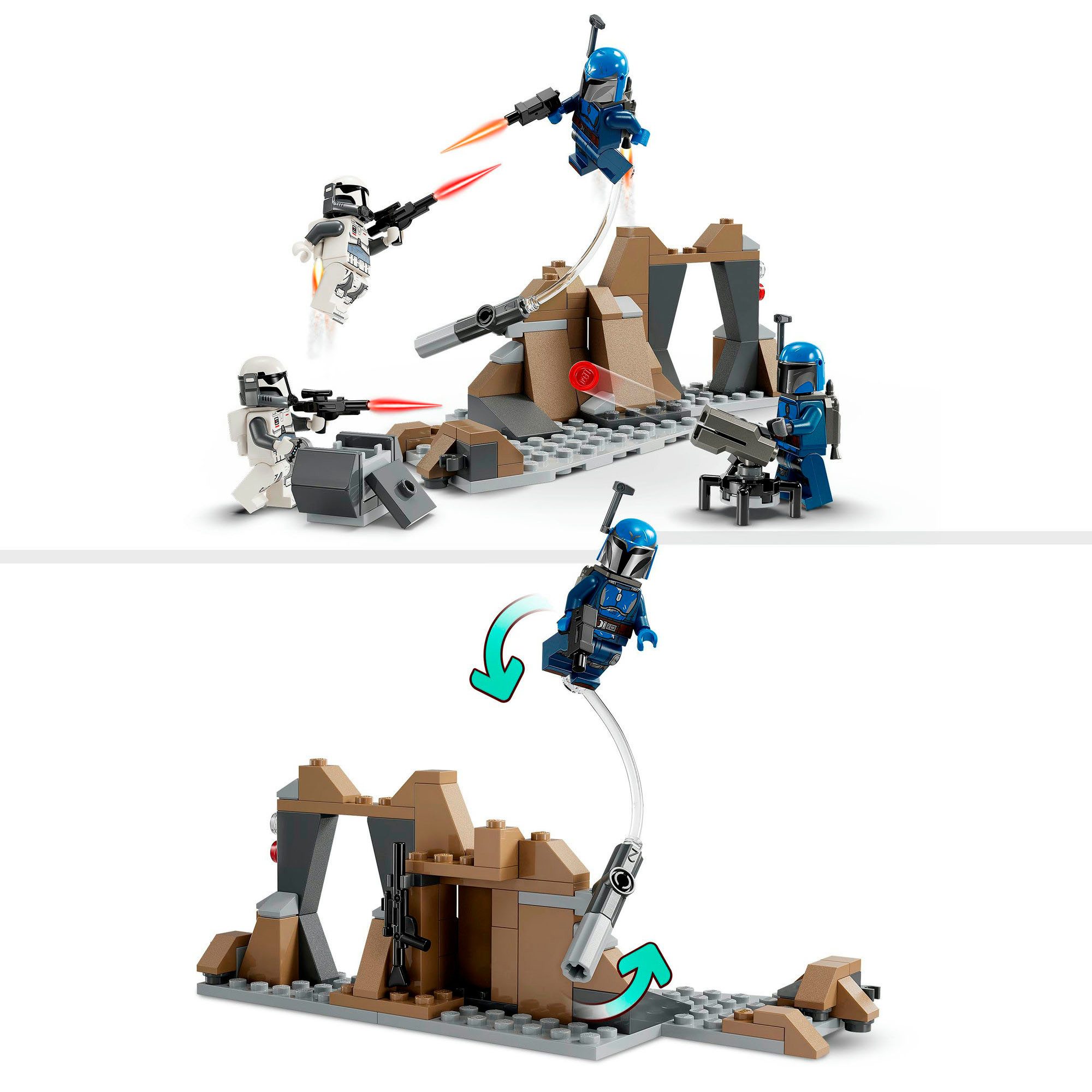 LEGO® Konstruktionsspielsteine Hinterhalt auf Mandalore™ Battle Pack (75373), LEGO Star Wars™, (109 St), Made in Europe