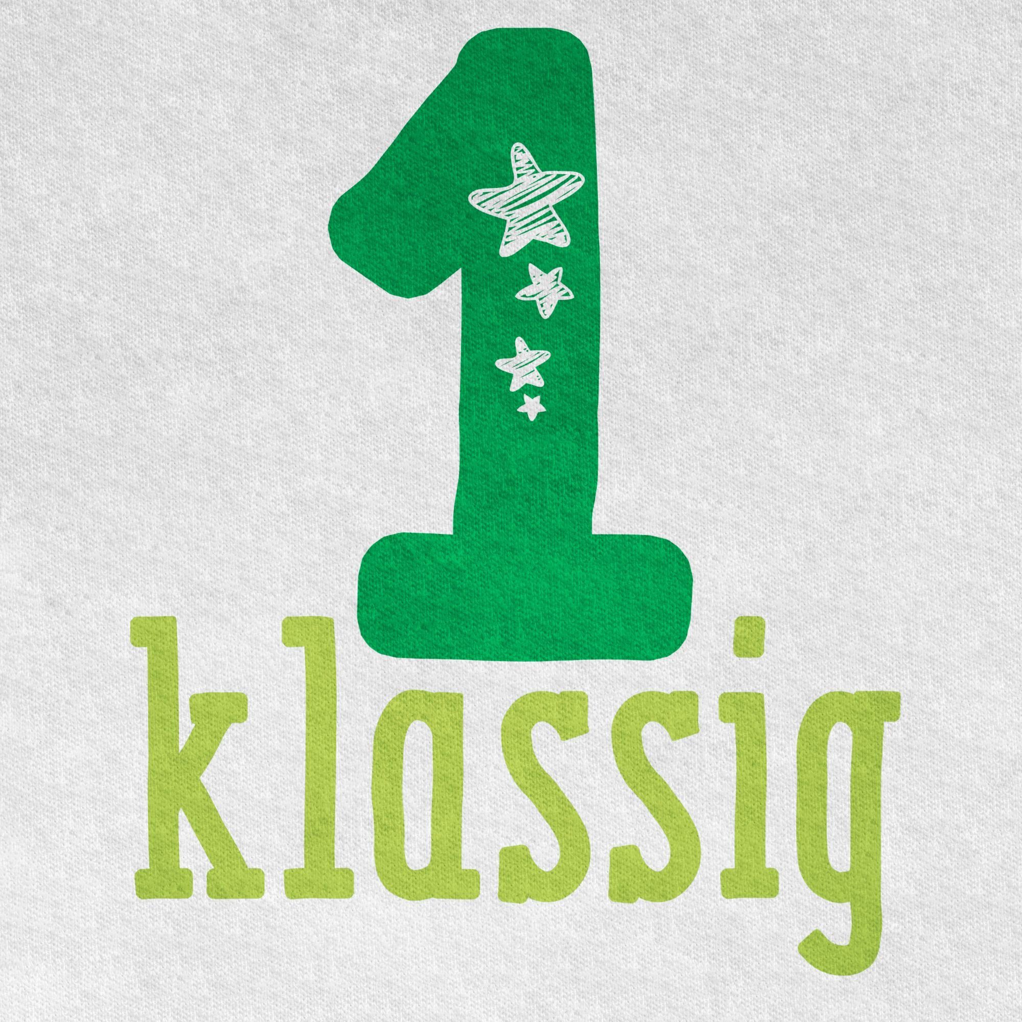Shirtracer T-Shirt 1. klassig 1. Klasse (1-tlg) Einschulung Junge Schulanfang Geschenke