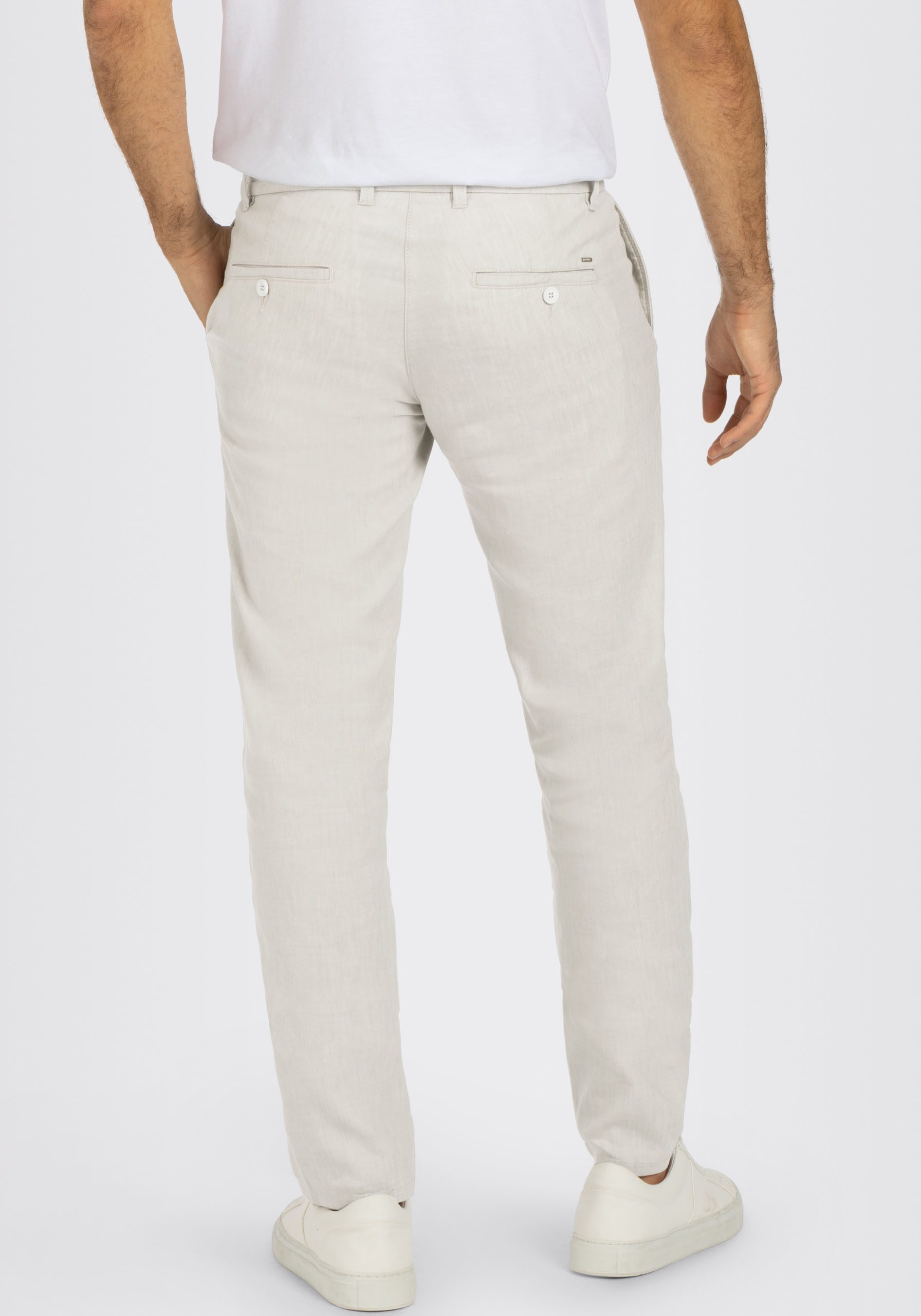 MAC Chinohose Lennox Sport Leinenstruktur – Bild 4 von 5