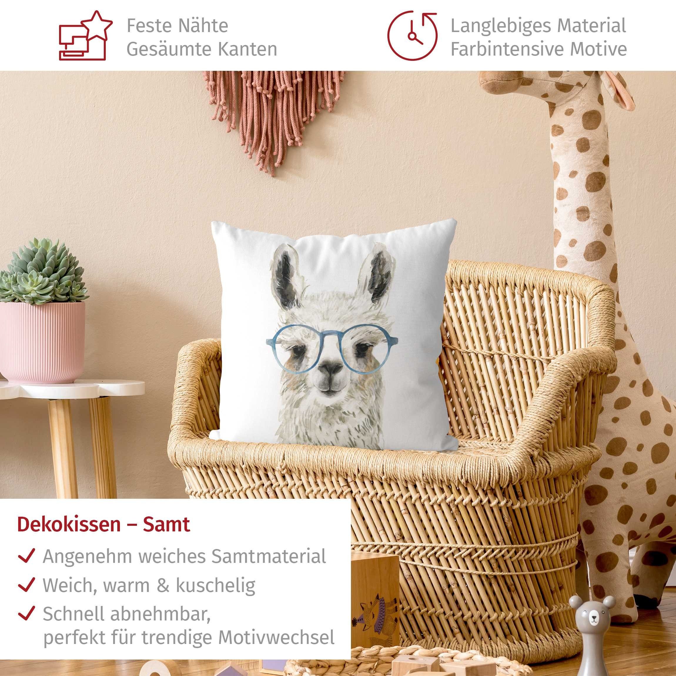 Bilderdepot24 Dekokissen drinnen Kissenhülle/ Sofakissen/ Zierkissen Kissenhülle weiss Tiere Il, Bezug mit / ohne Füllung Zierkissen Outdoor Sofa Bett