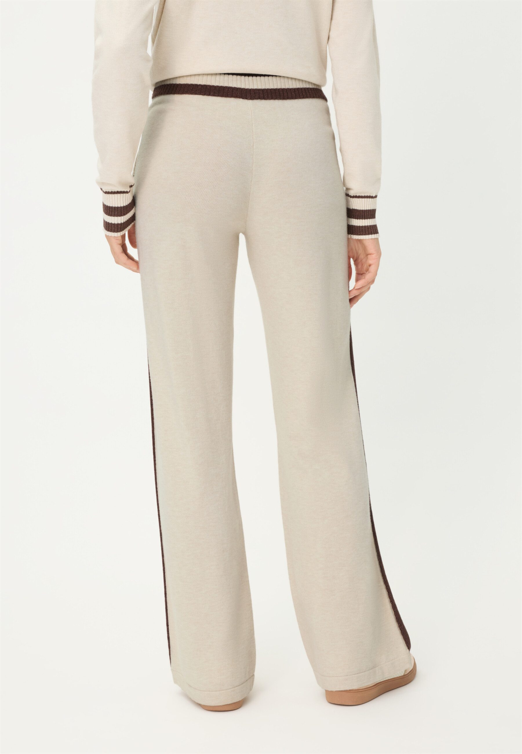 Olsen Strickhose mit seitlichen Streifen