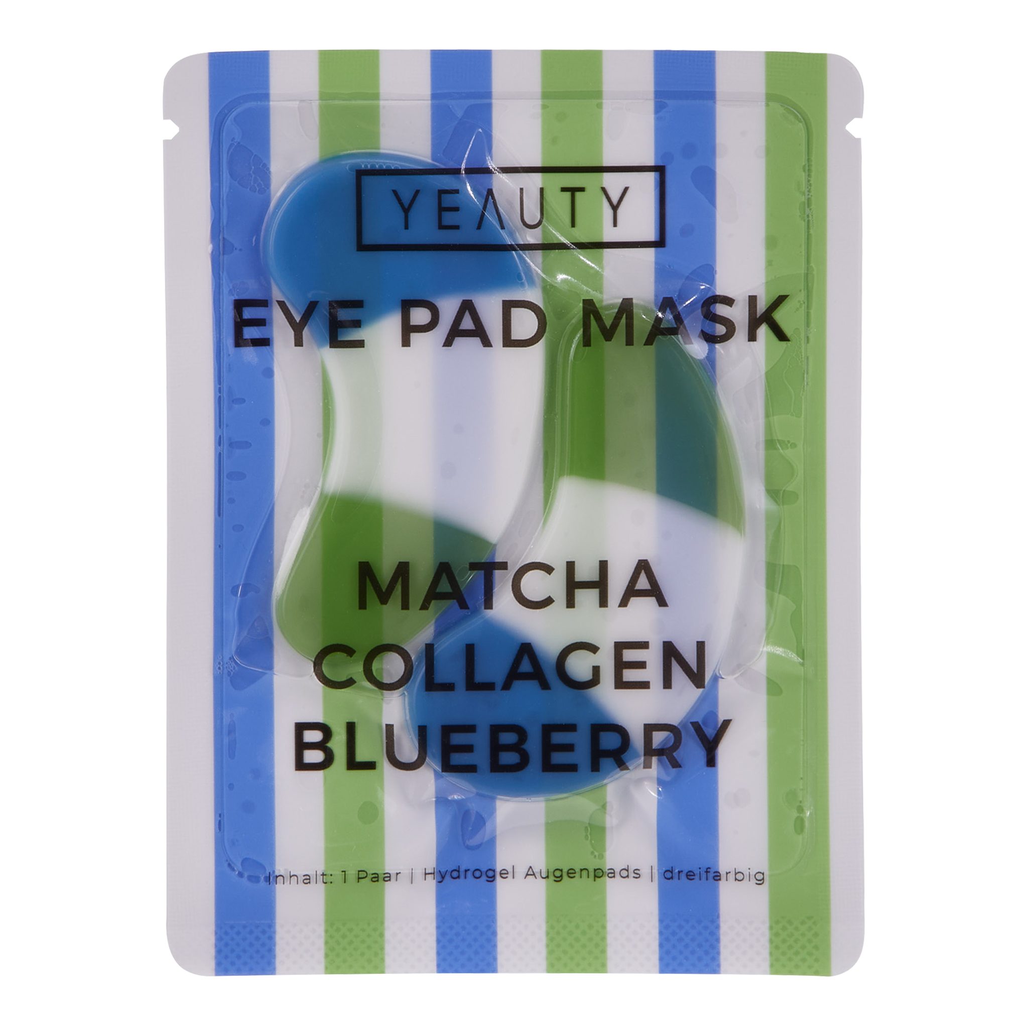 Yeauty Augenpads YEAUTY Matcha Collagen Blueberry Eye Pad Mask - 1 Paar