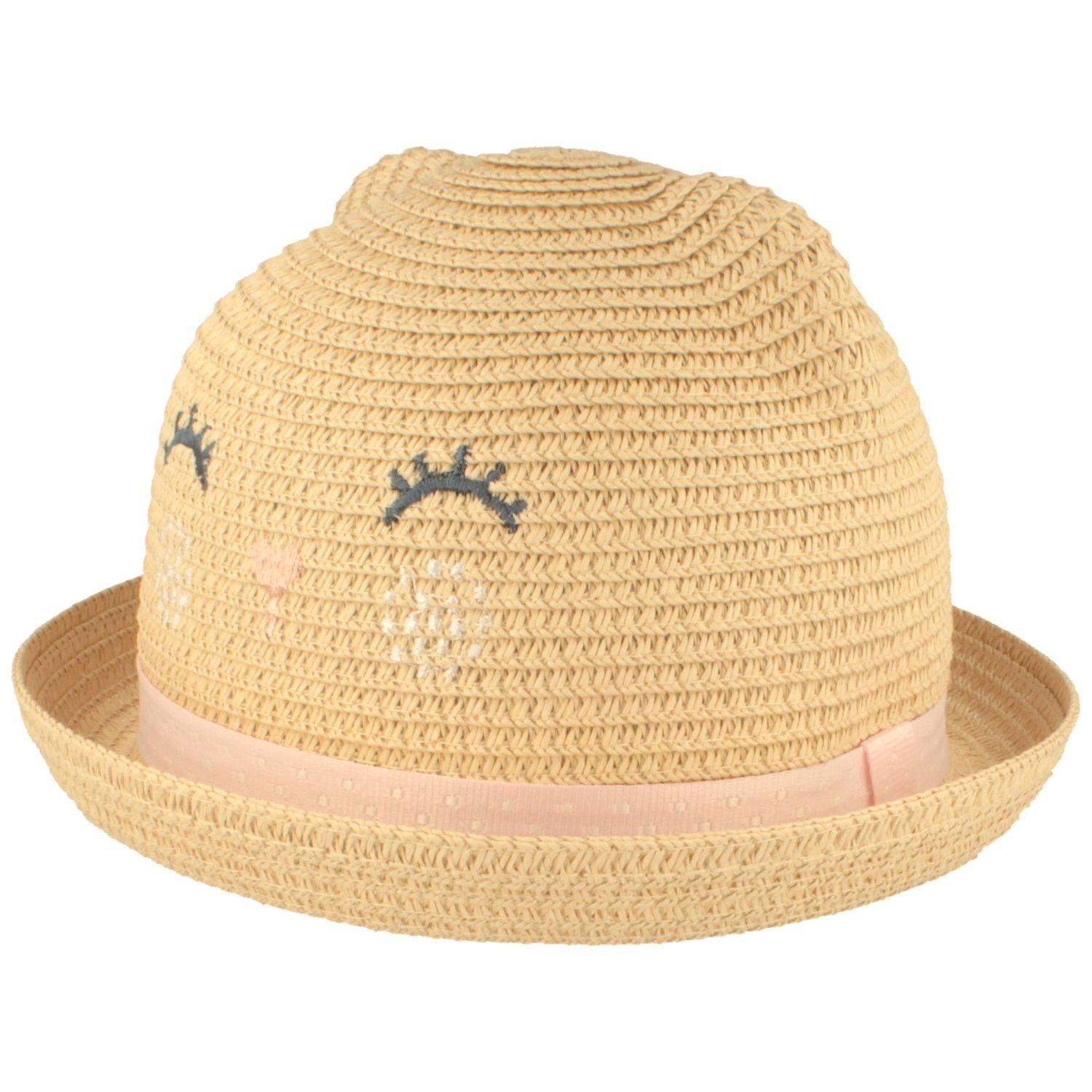 Breiter Strohhut Süße Glocke im Katzen-Design aus Papier