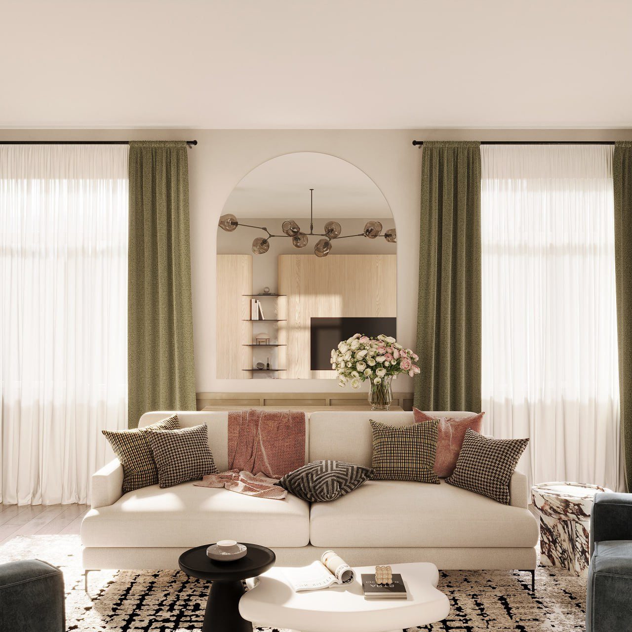 MySpiegel.de Wandspiegel Rahmenloser Rundbogenspiegel in der Stärke 5 mm mi günstig online kaufen