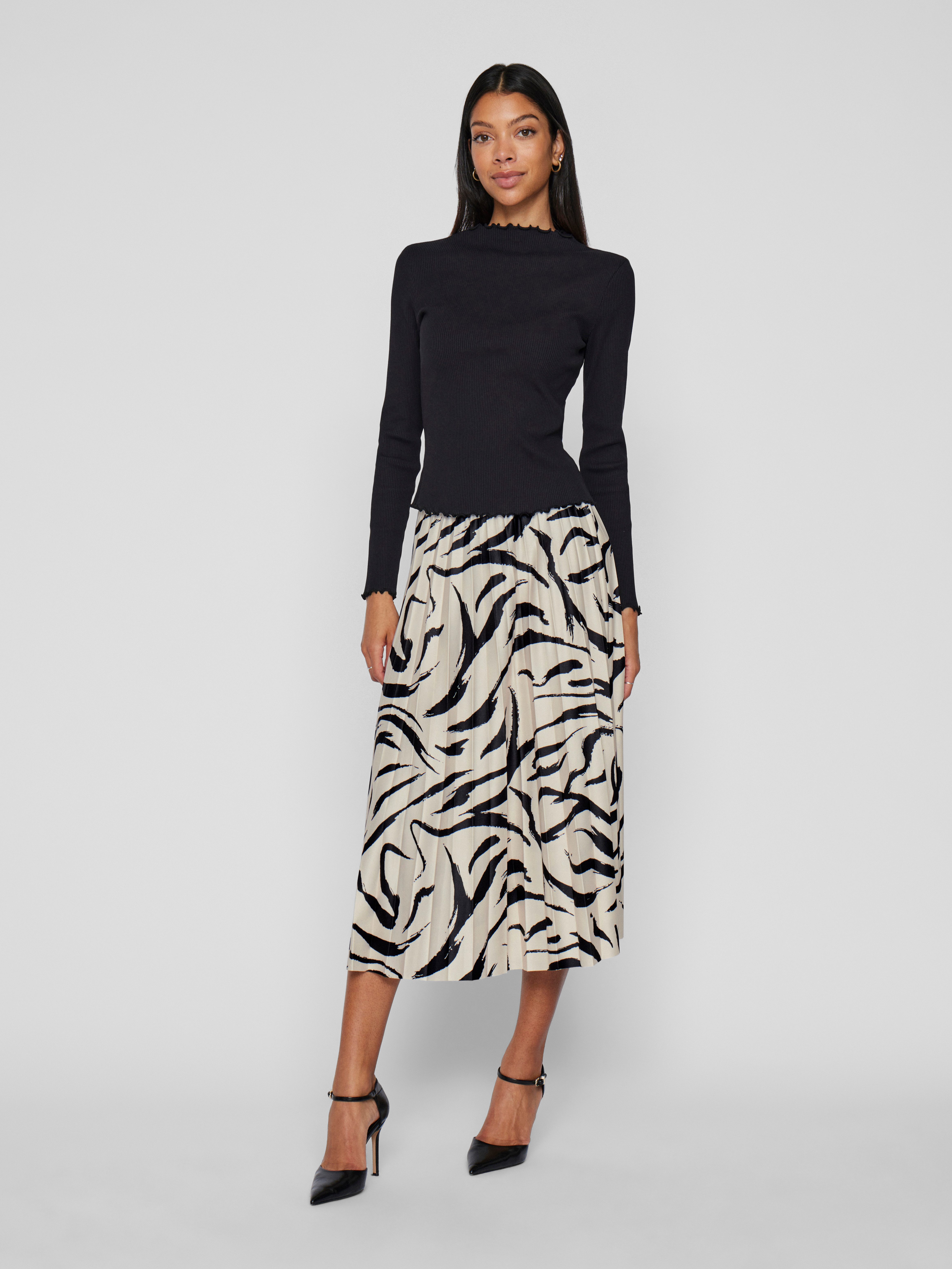 Vila Plisseerock VINITBAN PRINT SKIRT - NOOS