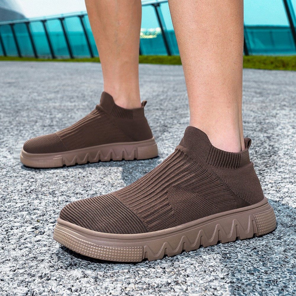 HUSK'SWARE Barfußschuh (atmungsaktive Freizeitschuhe für breite Füße) Paar-Sportschuhe mit Flyknit-Obermaterial, leichte Laufschuhe