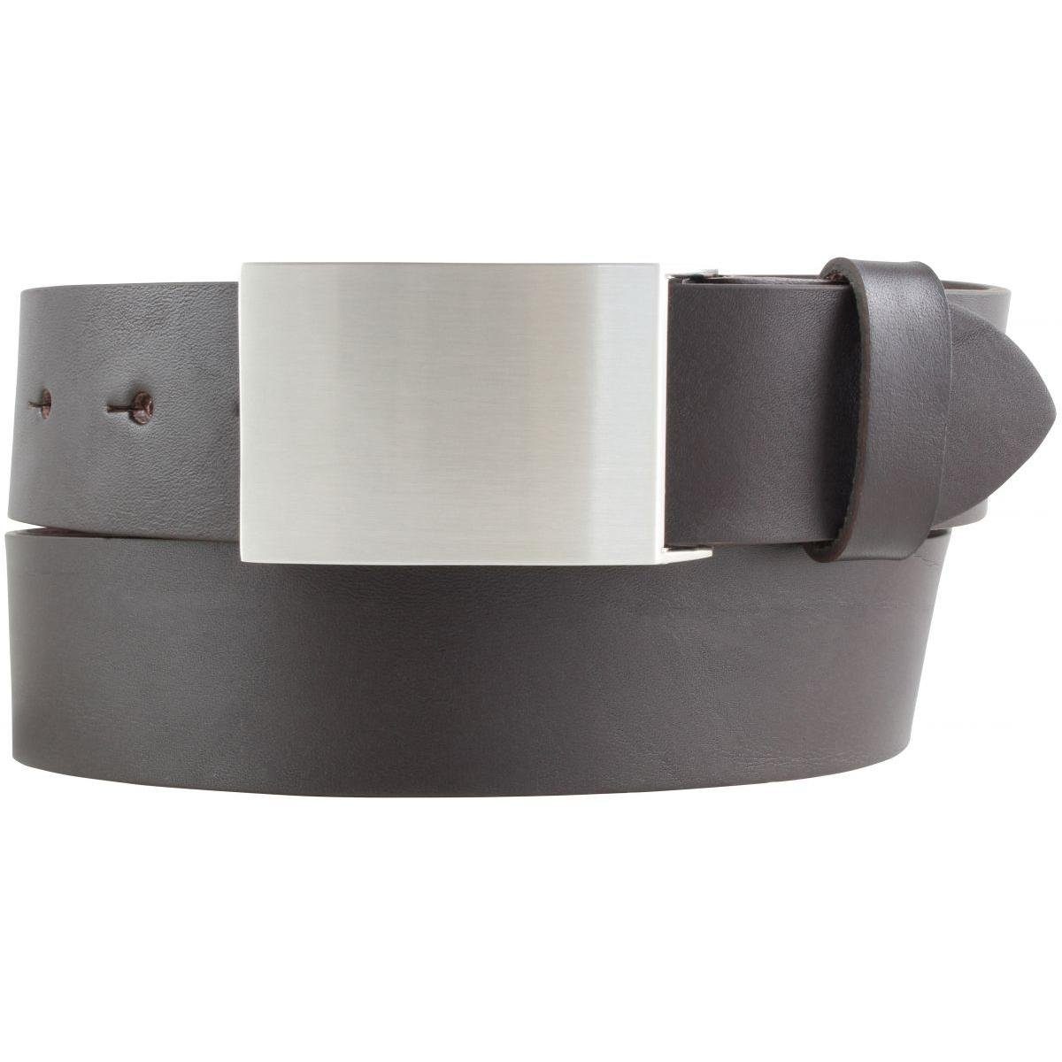Ledergürtel Gürtel aus Vollrindleder 4,0 cm - Jeans-Gürtel für Herren 40mm - Jeans