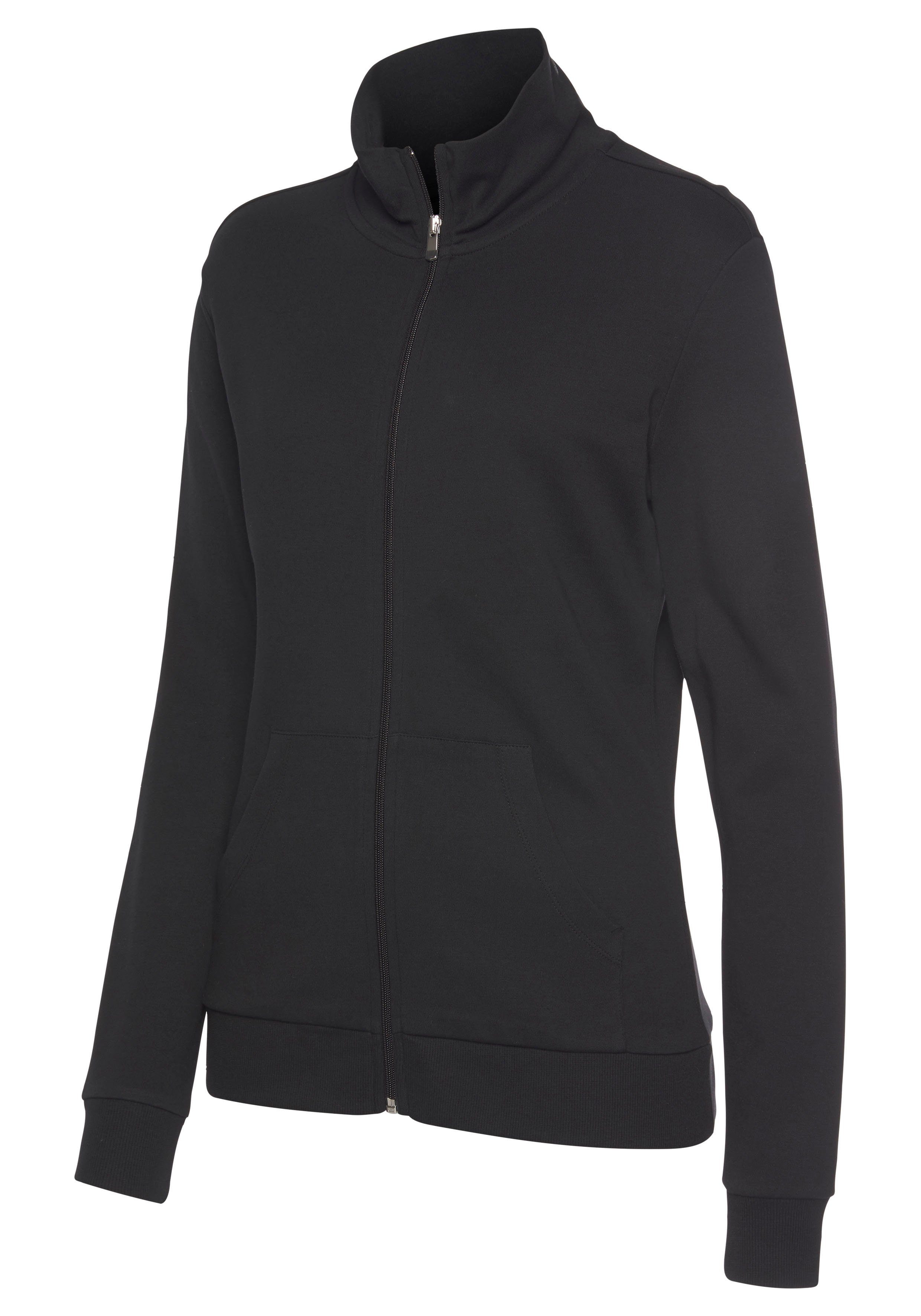Bench. Loungewear Sweatjacke mit glänzender Logostickerei am Stehkragen, Loungewear – Bild 5 von 5