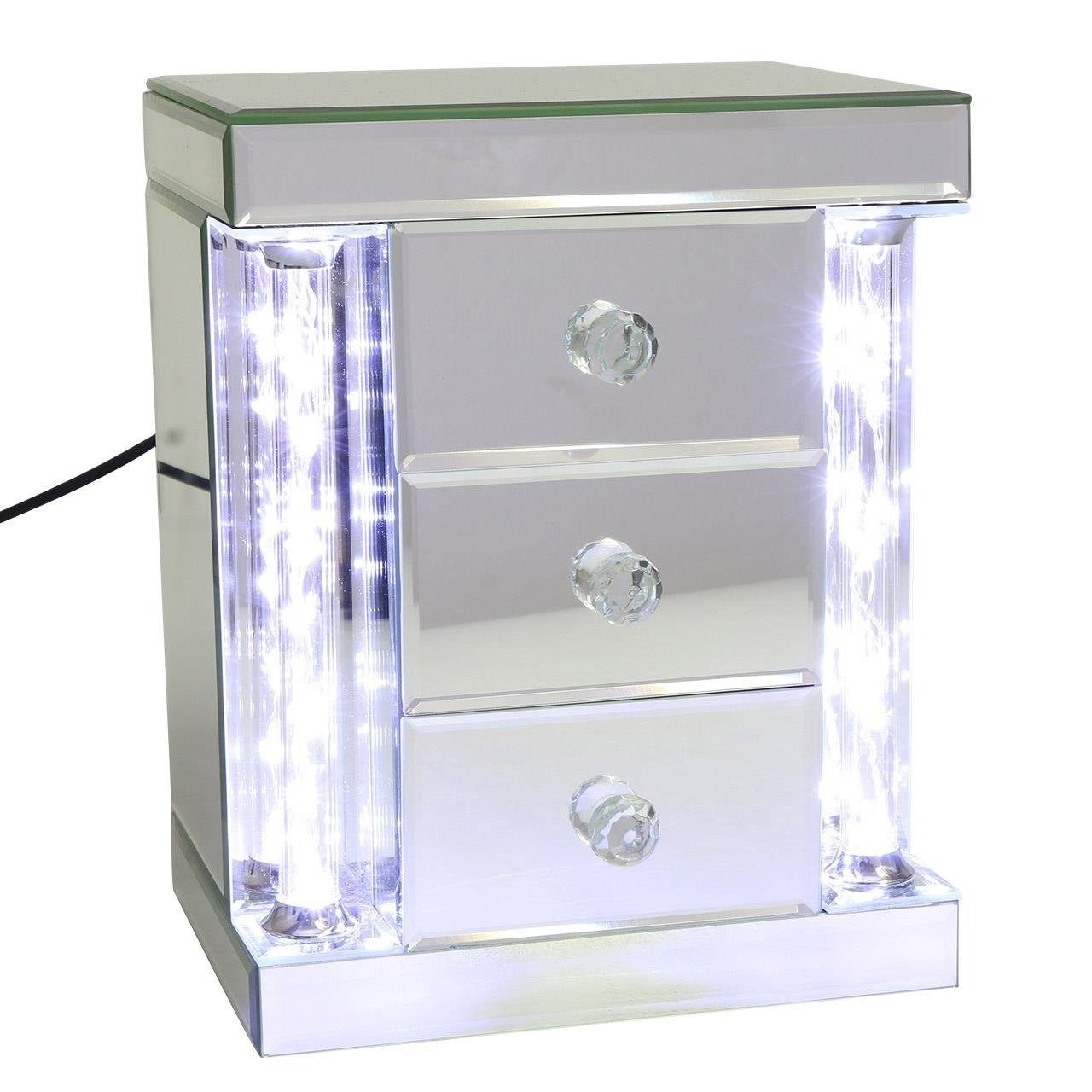 Schmuckkasten Elektrischer LED-Lichtern Dekonaz Schmuckkasten mit