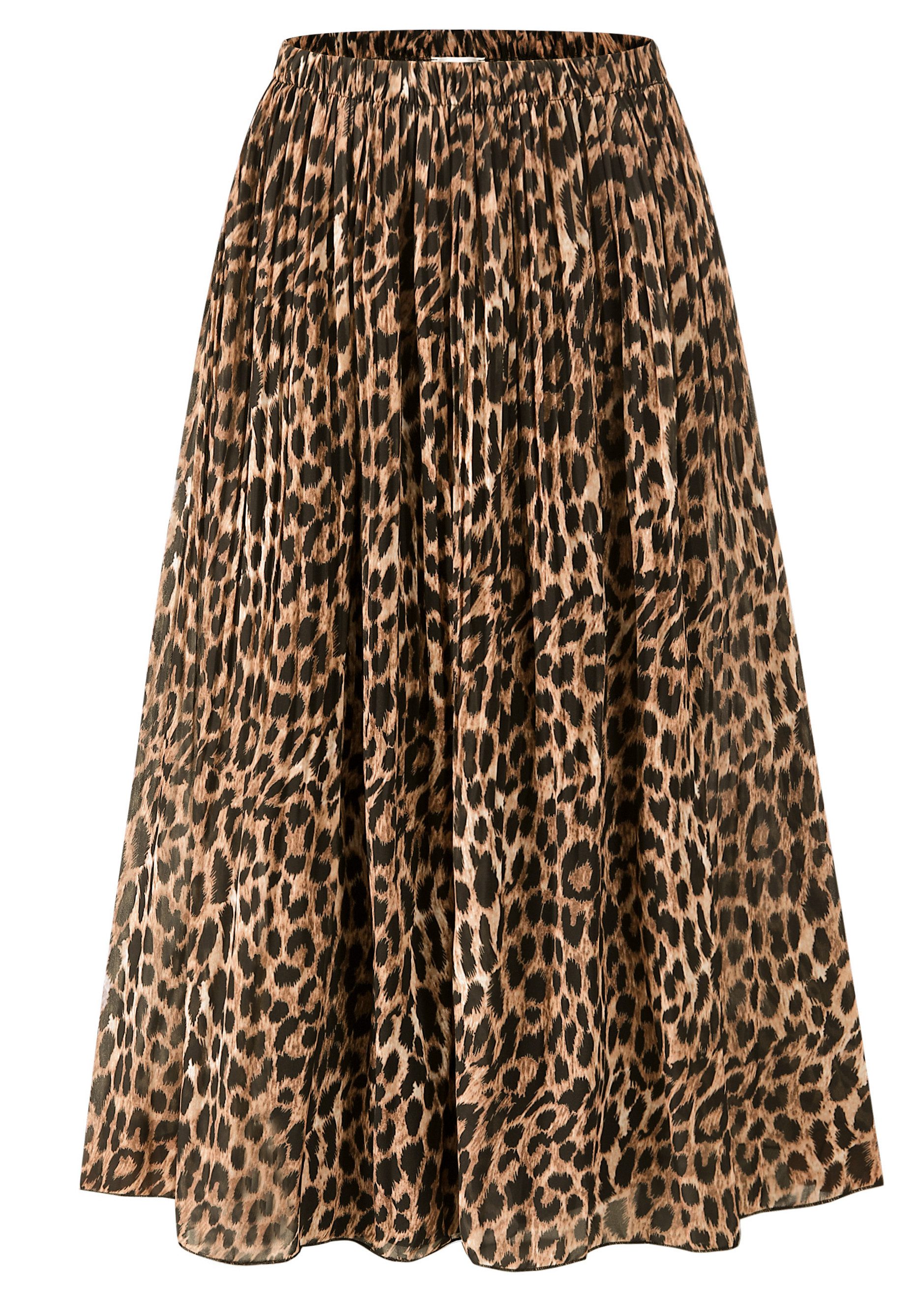 SASSYCLASSY Midirock A-Line midi Rock Elegant aus Chiffon mit Falten Plissé günstig online kaufen