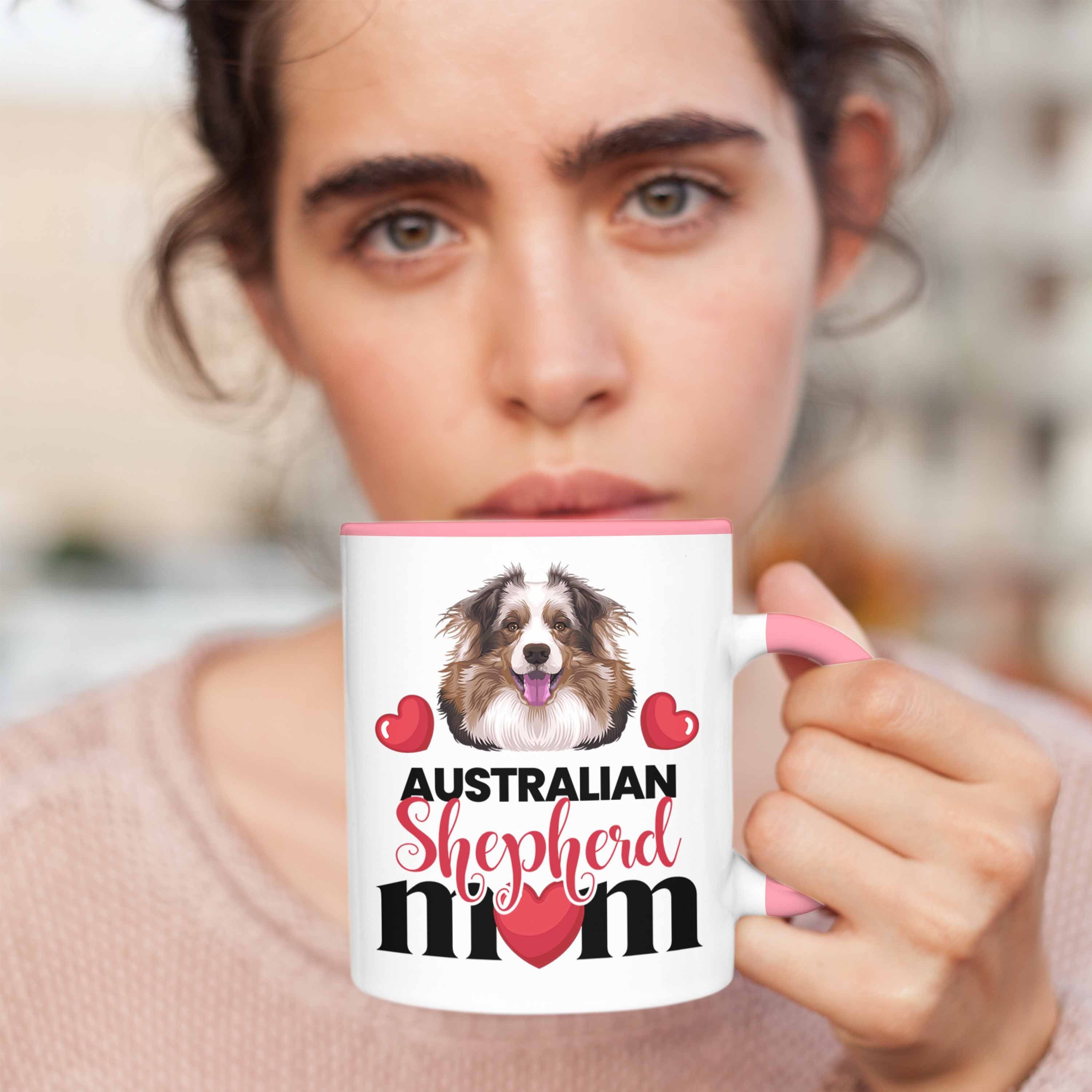 Shepherd Mama Lustiger Mom G Spruch Besitzer Rosa Geschenk Australian Tasse Tasse Trendation
