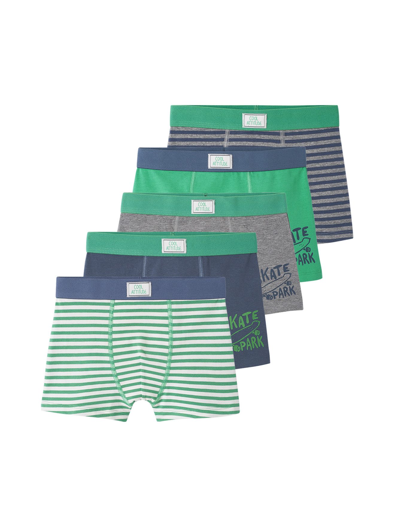 Boxershorts 5er-Pack Jungen Boxershorts aus Stretch, Skater