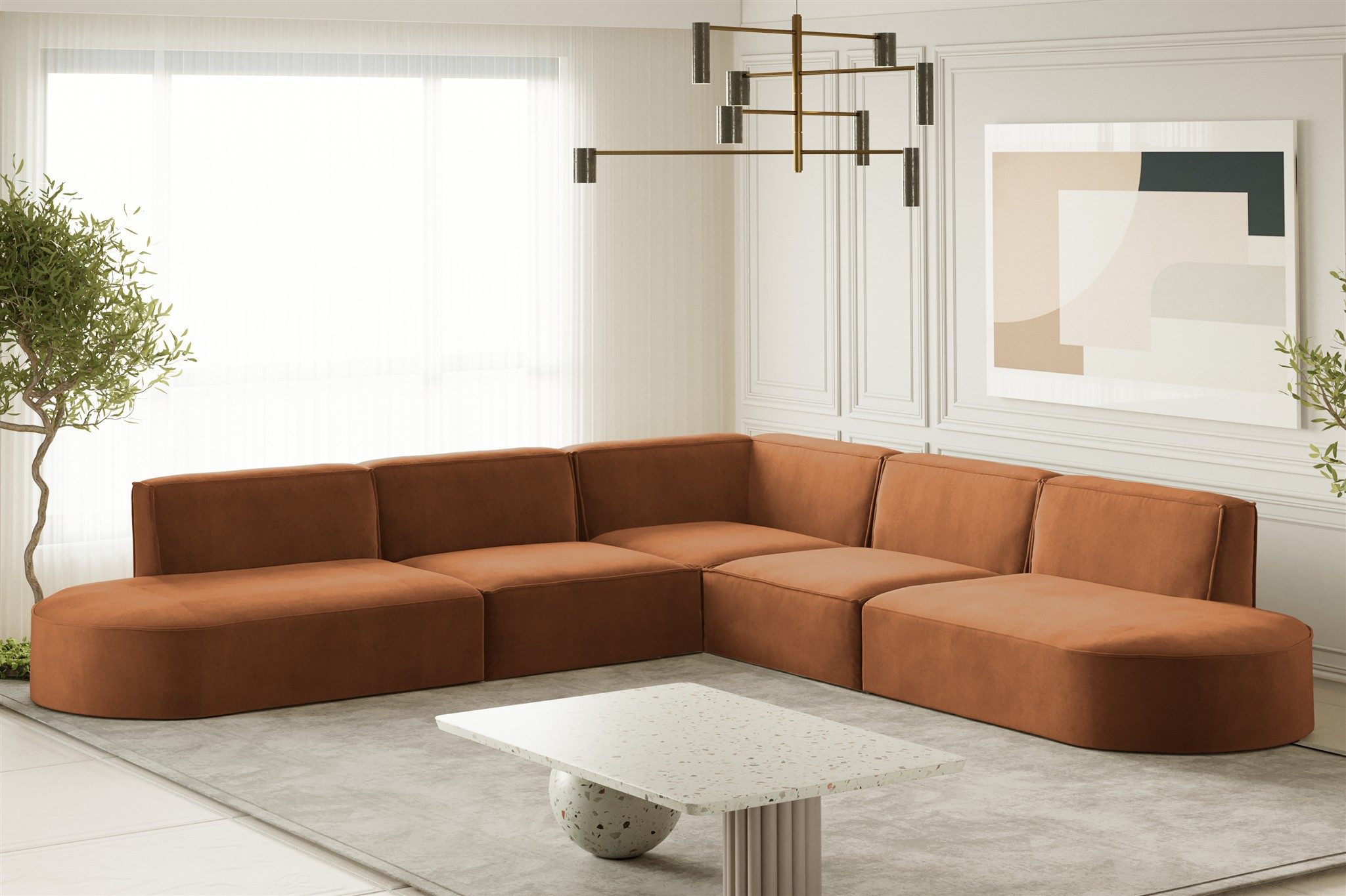 Fun Möbel Ecksofa Designersofa PALMA Seite günstig online kaufen