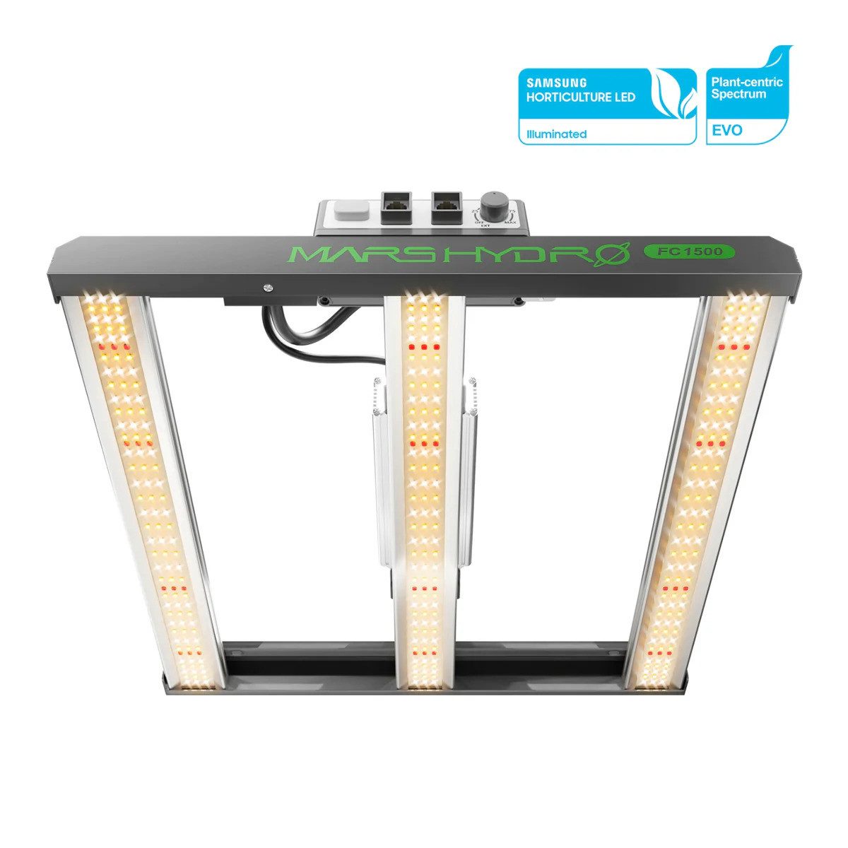 Mars Hydro Pflanzenlampe Mars Hydro FC-Serie Serie LED Growlampe, LED fest integriert, FC1500LED Lampe mit Vollspektrum 150W