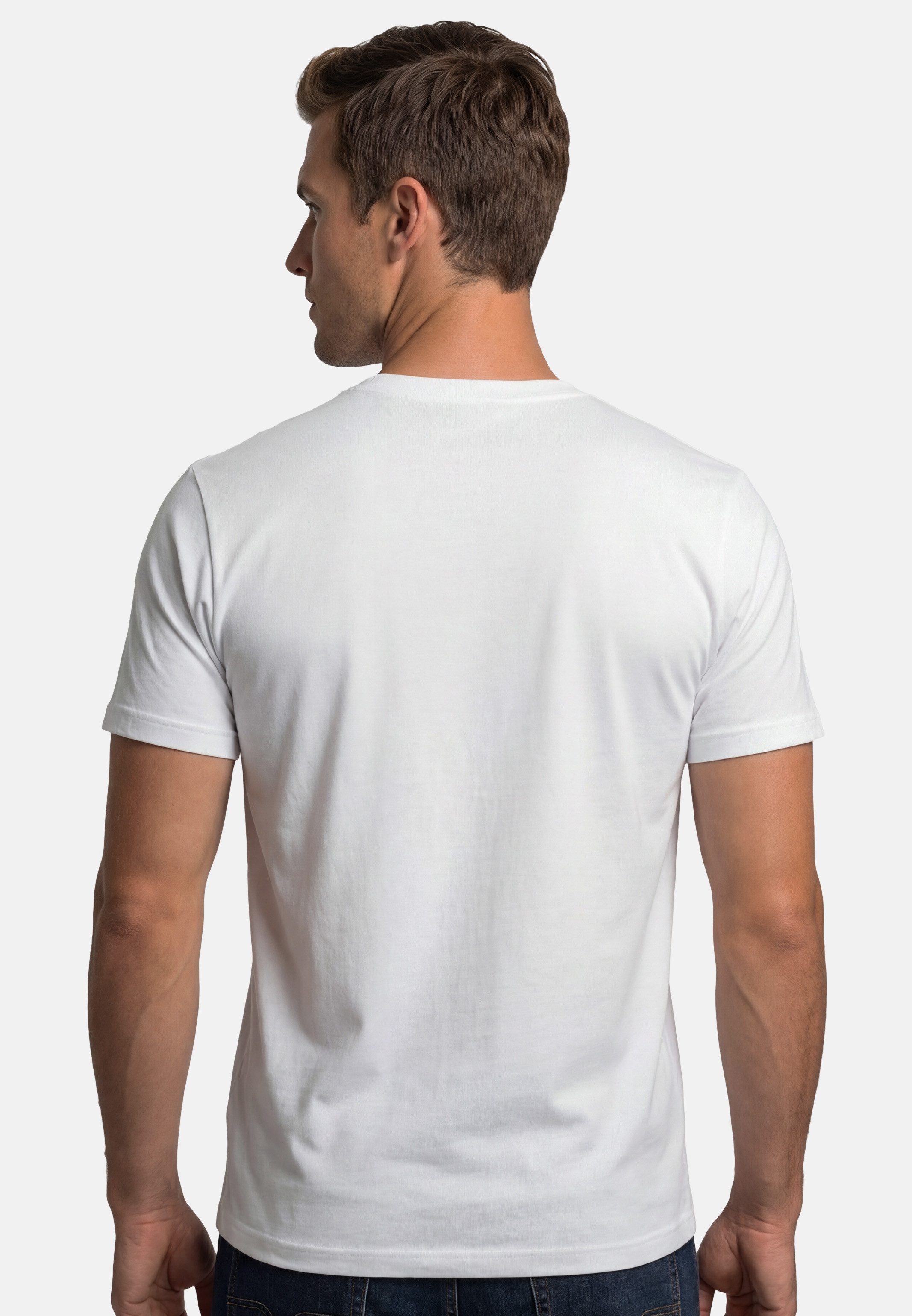 RAGMAN Unterhemd 4er Pack Basic (Spar-Set, 4-St) Unterhemd / Shirt Kurzarm - Baumwolle - Atmungsaktiv