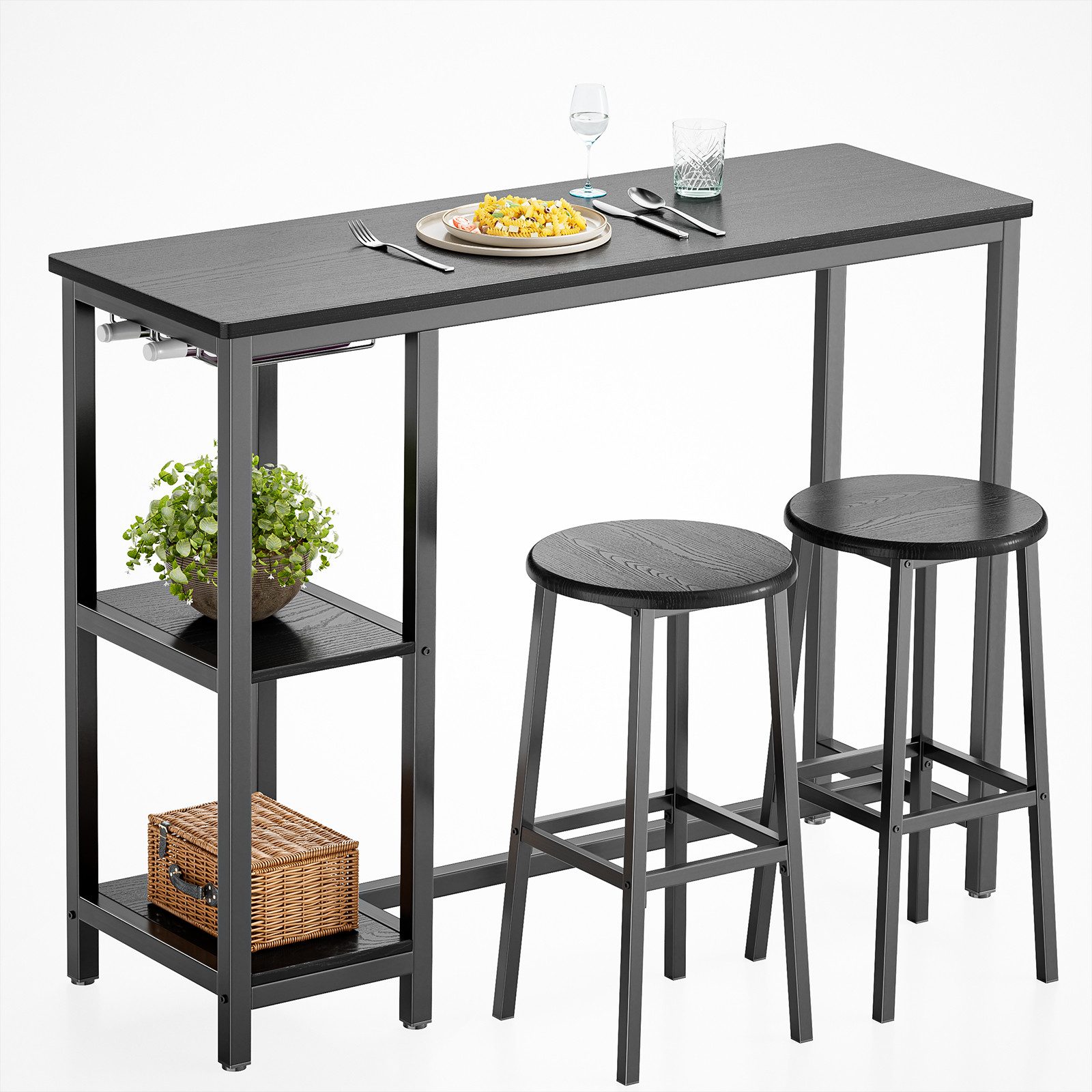 Bealife Bartisch Set, 3-tlg,Stehtisch mit 2 Barhockern,Küchentisch-Set mit günstig online kaufen