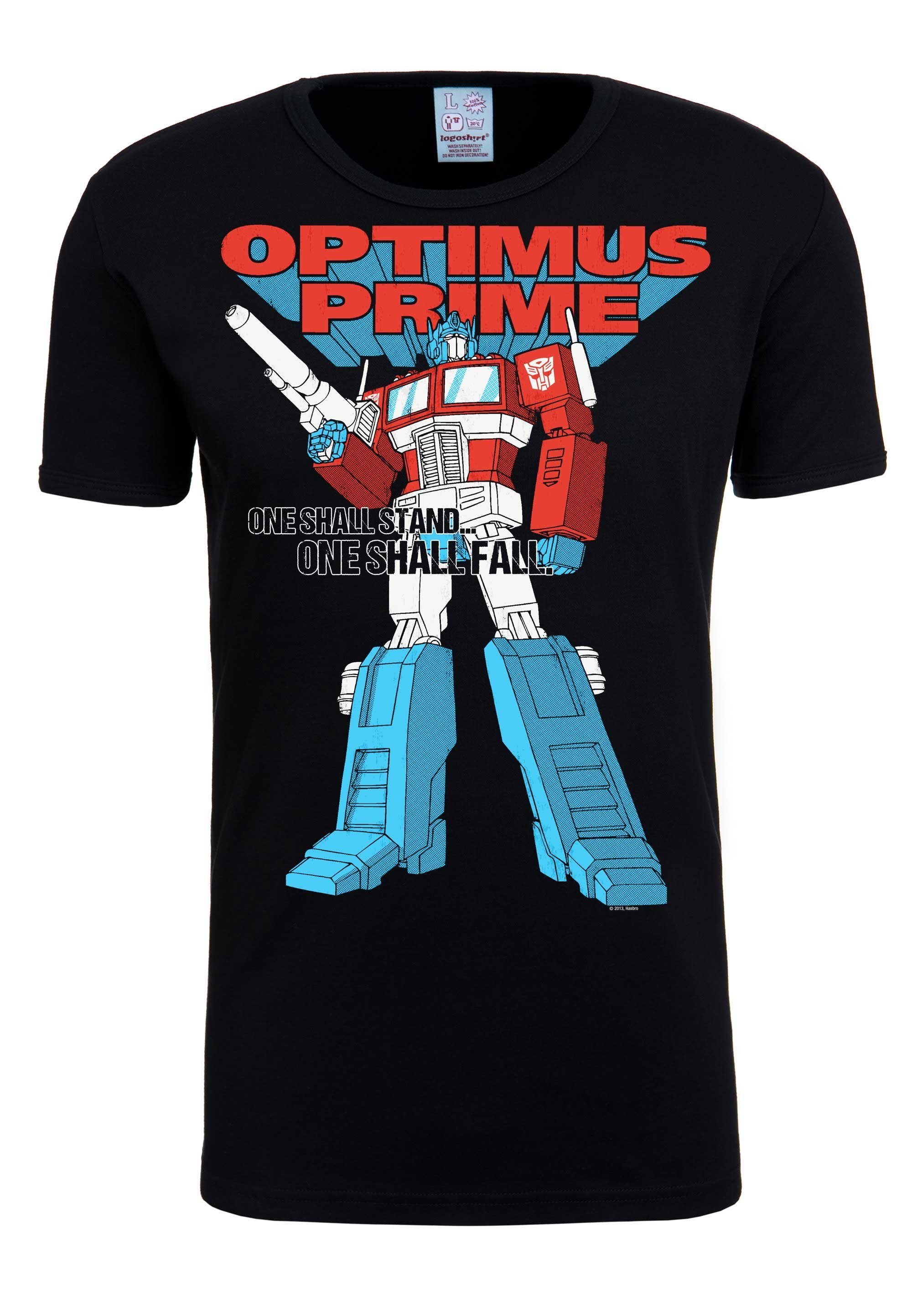 T-Shirt Prime-Print - Prime One LOGOSHIRT - Shall mit Oprimus Stand Optimus Transformers