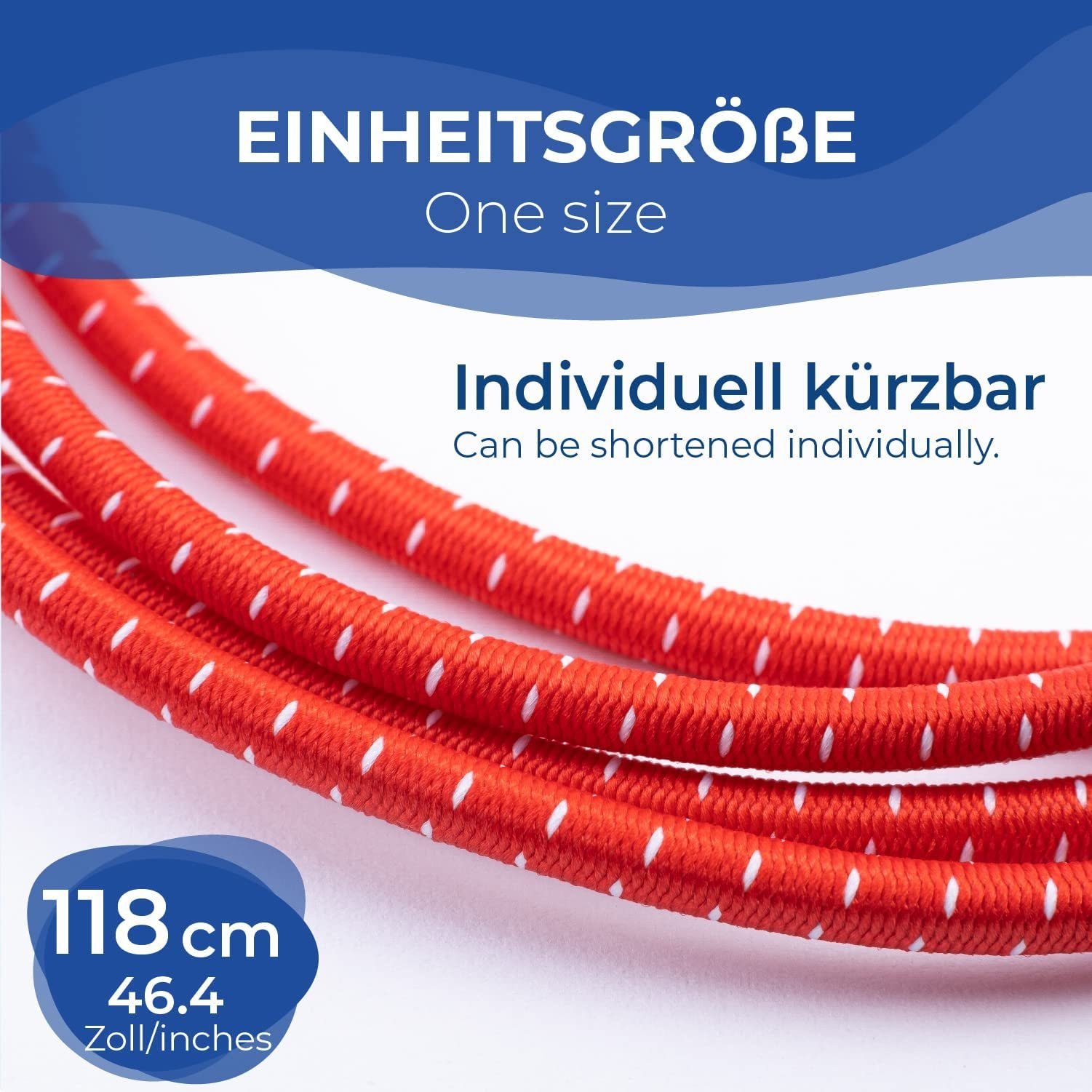 set Schnürsenkel 5 5 Shoe EVEREST FITNESS Laces red, Sport FITNESS pcs lace EVEREST EVEREST Gummischnürsenkel