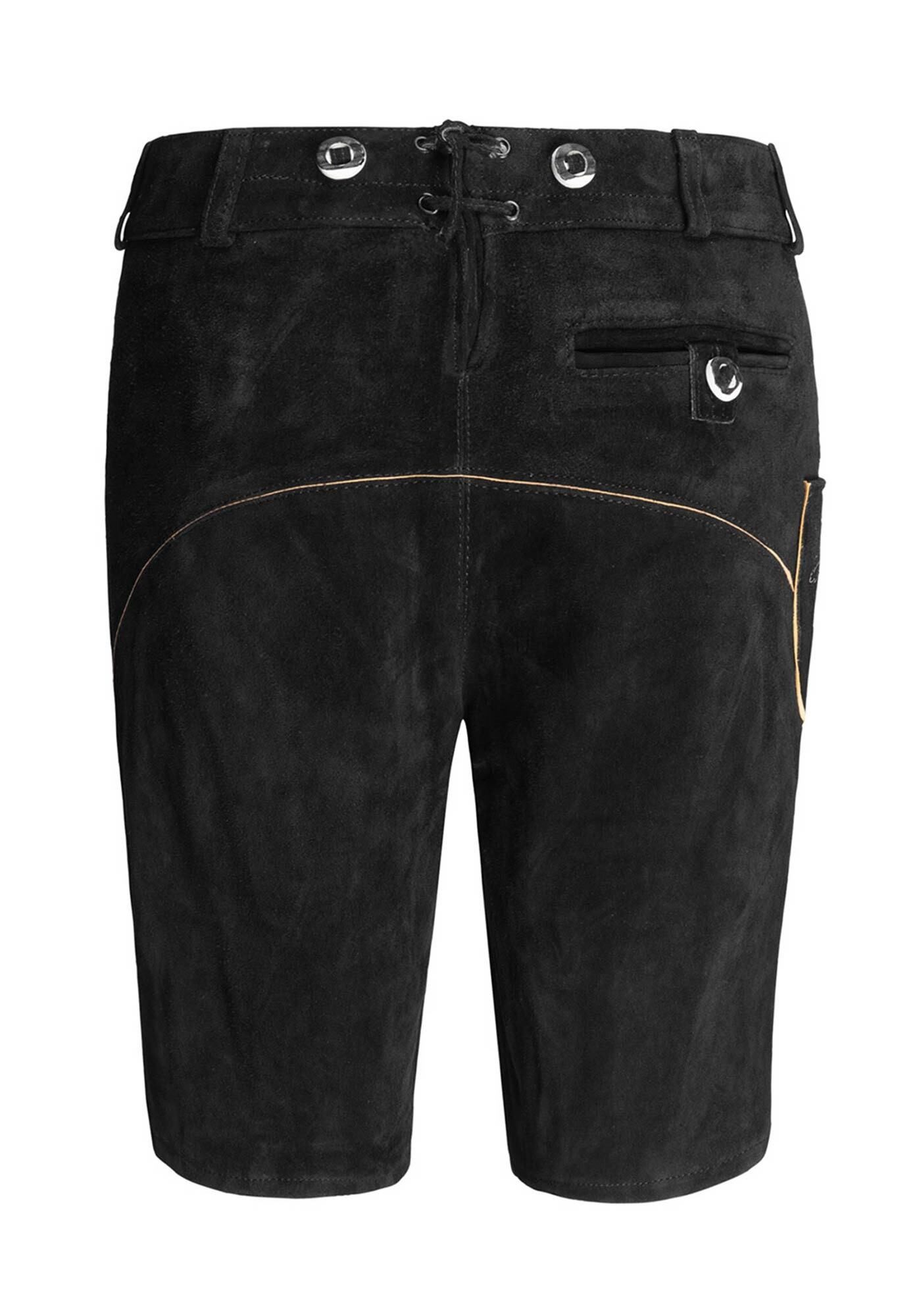 Alessandro Salvarini Trachtenlederhose ASLederiio Aus echtem Leder inkl. Träger