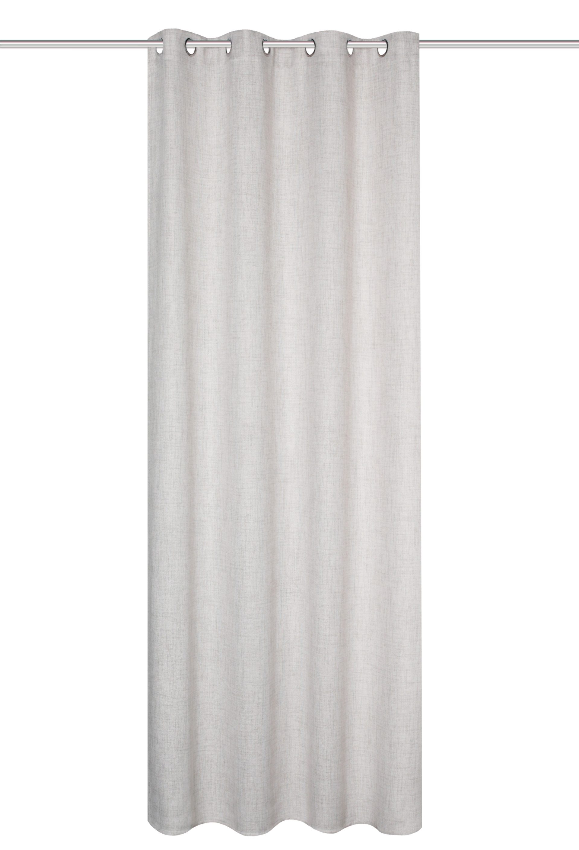 HOME WOHNIDEEN Vorhang Fertigschal LINORA mit Ösen in Leinenstruktur, blick günstig online kaufen