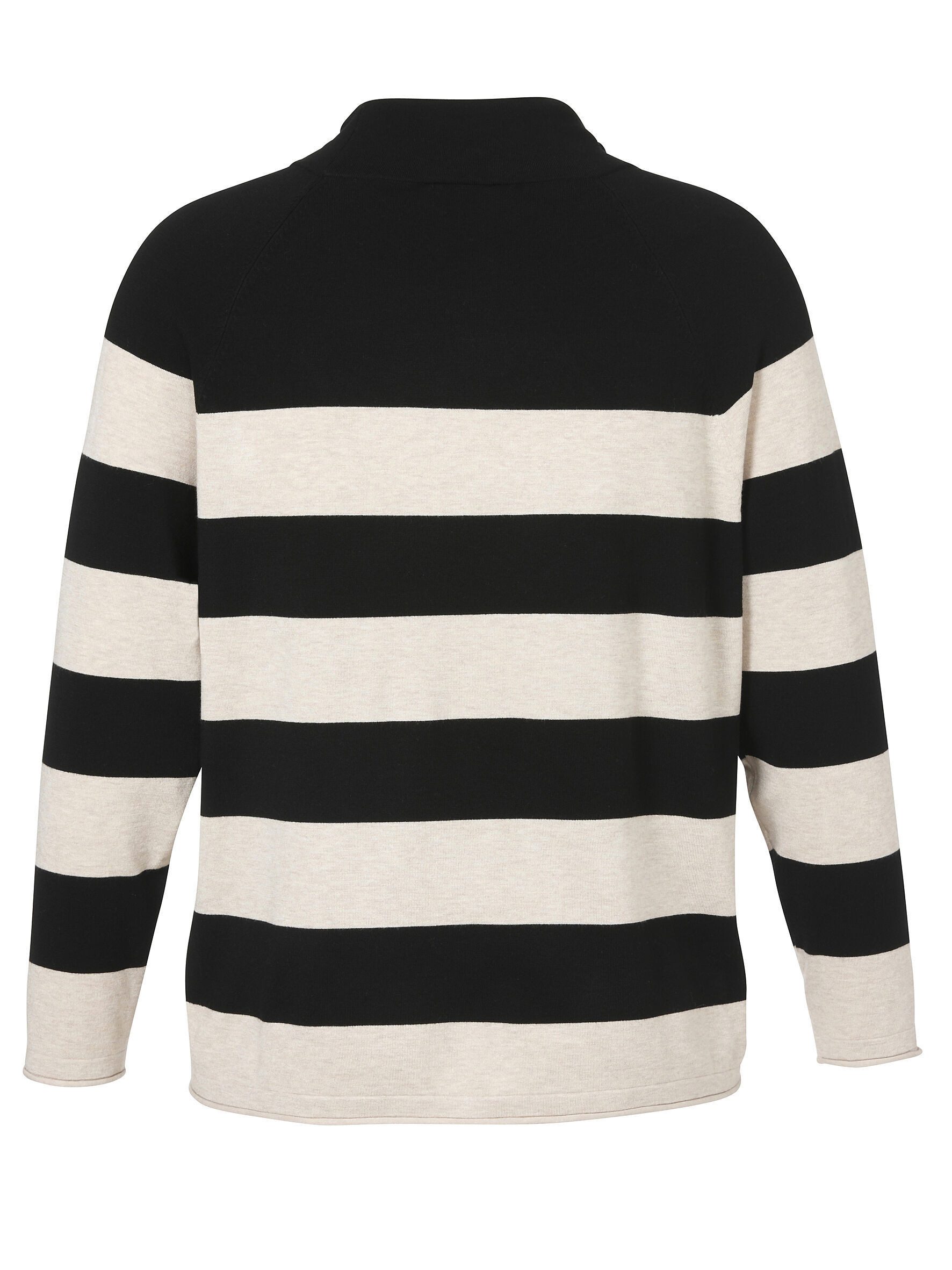 VIA APPIA DUE Stehkragenpullover mit Front-Motiv günstig online kaufen