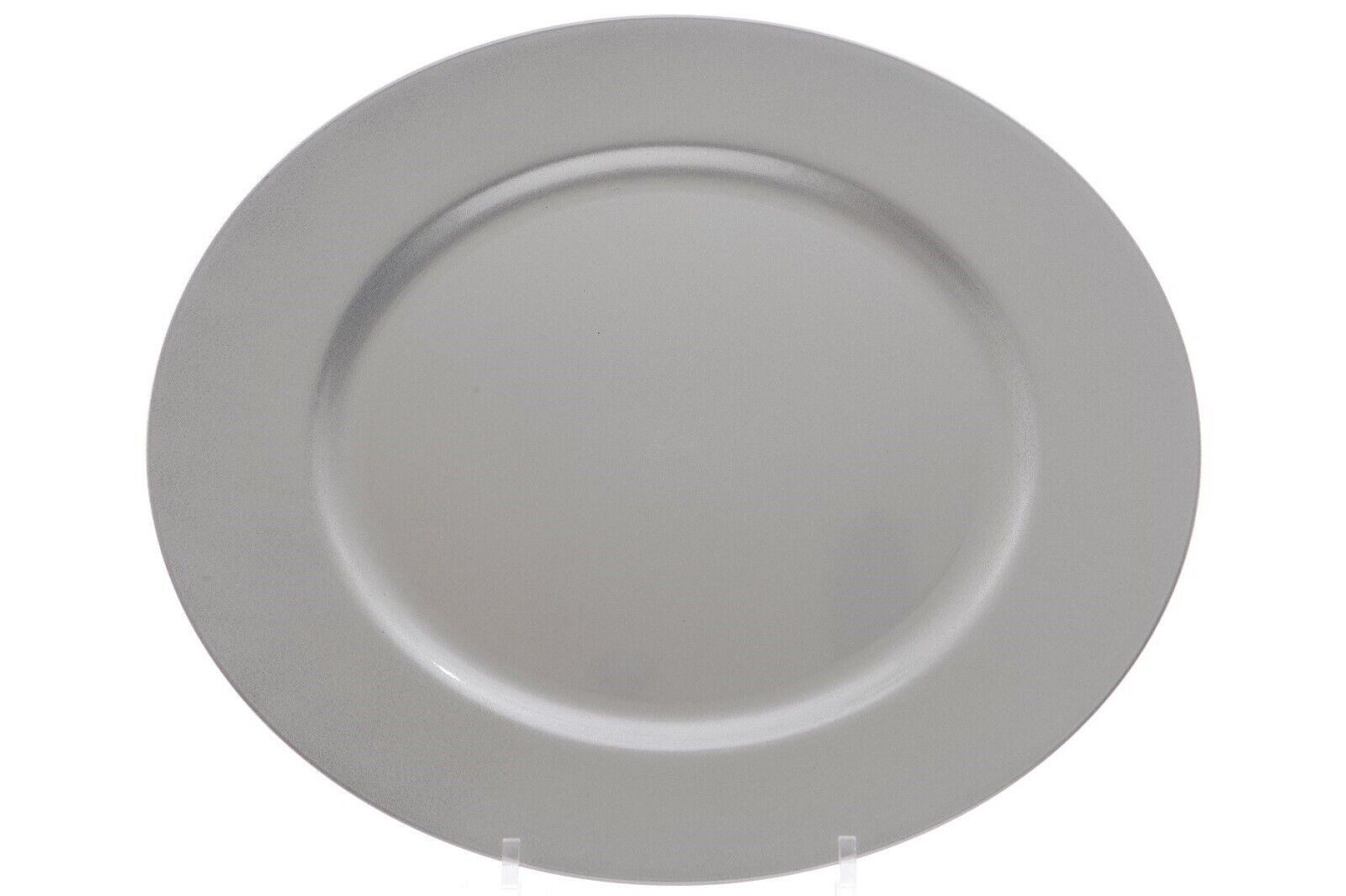 Kaemingk Dekotablett Dekoteller Platzteller Weihnachtsteller Ø 33 cm silber
