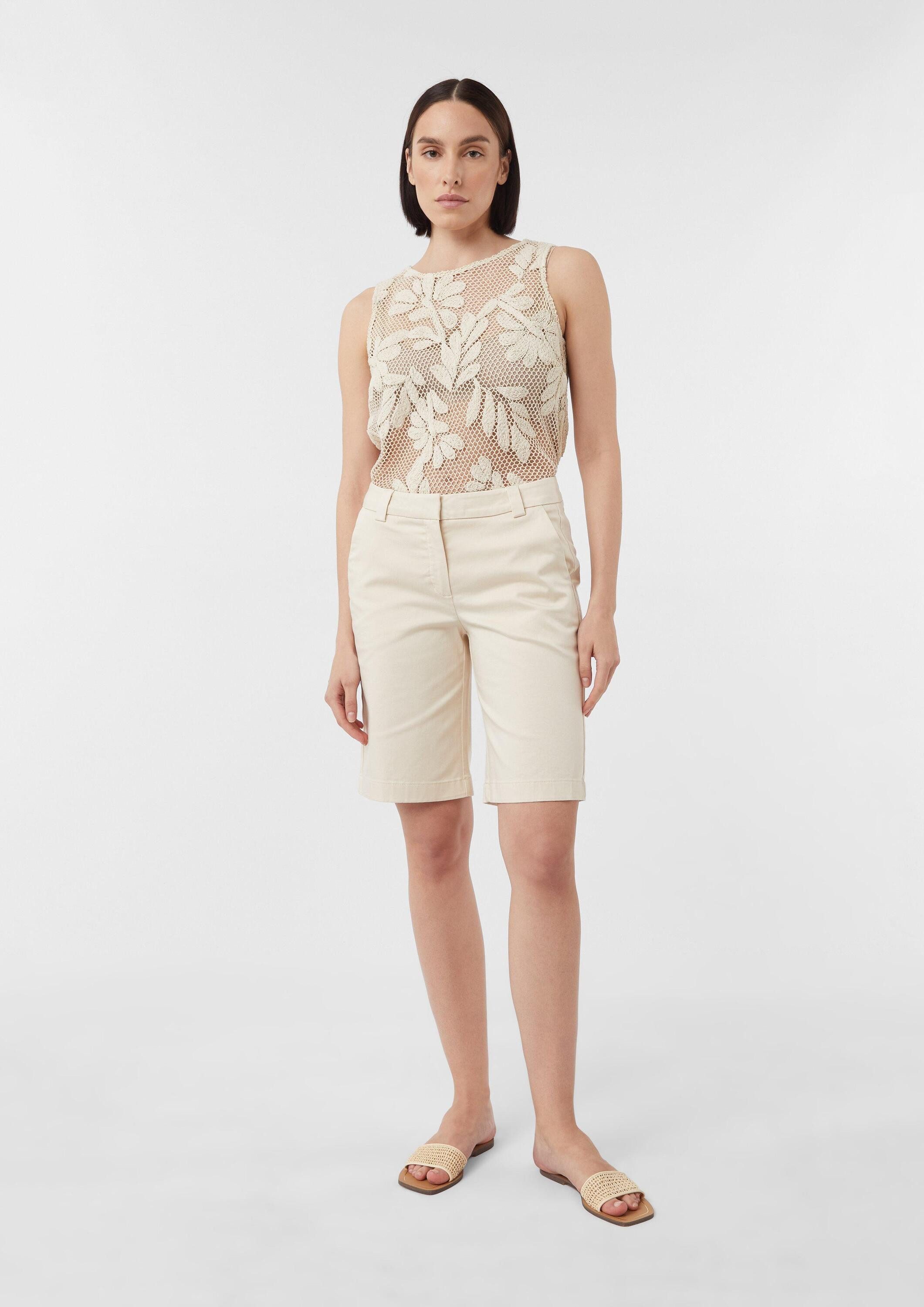 comma Shorts Bermuda Shorts aus Baumwollmix günstig online kaufen