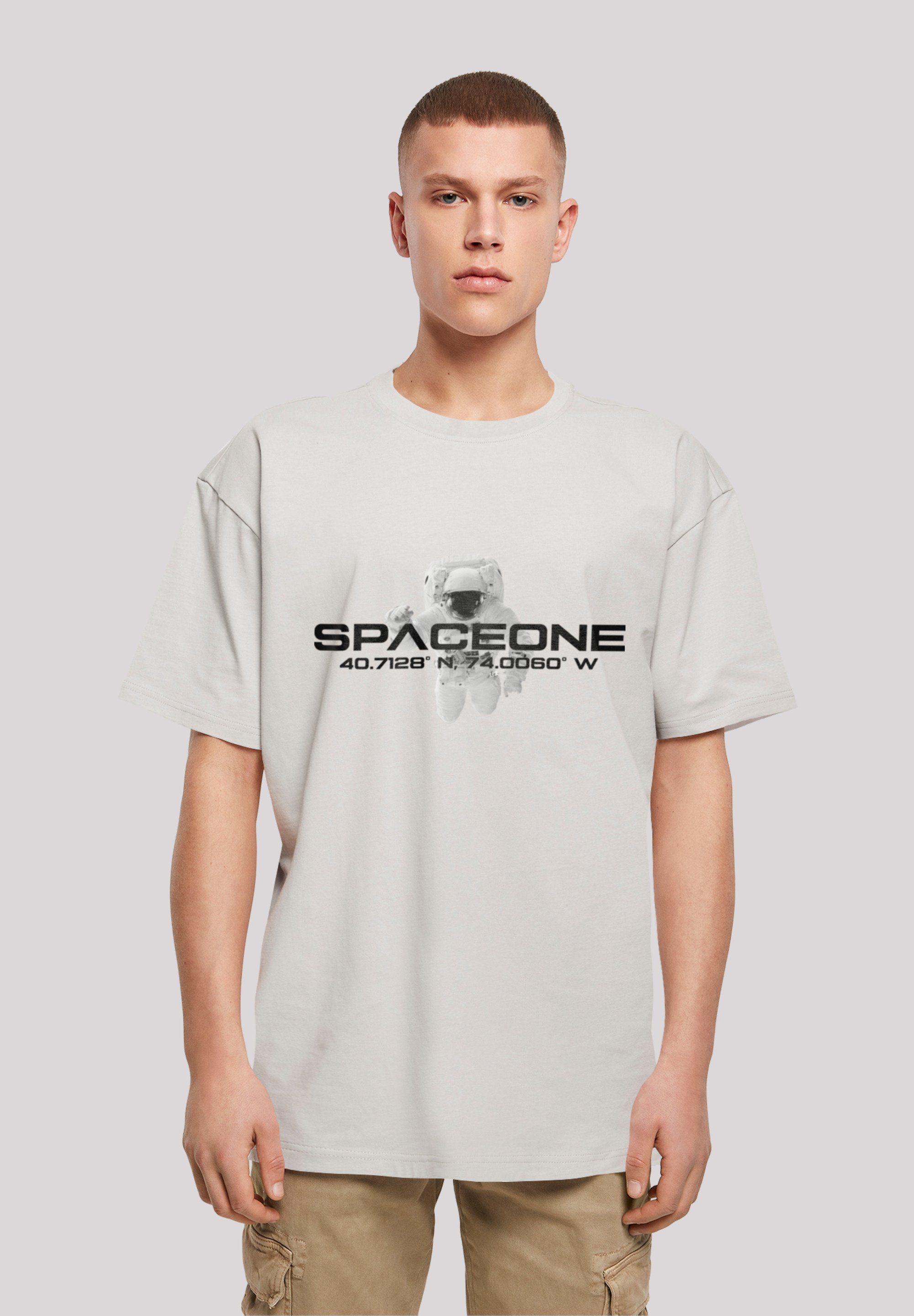 PHIBER SpaceOne T-Shirt F4NT4STIC Print Astronaut lightasphalt