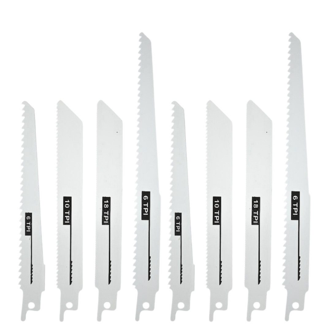 Säbelsägeblatt Säbelsägeblätter Set 8‑tlg Universal Holz Metall Kunststoff Säbelsäge