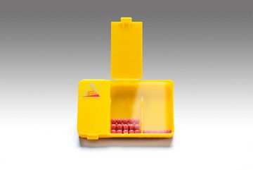 Wissner® aktiv lernen Lernspielzeug Zahlenzerlegungsbox mit 20 Kugeln, Splitbox Schüttelbox Mengen (20-St), RE-Plastic®