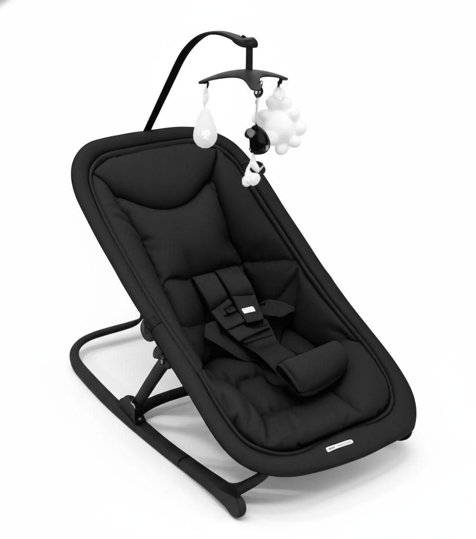 GarveeMore Babywippe 2 in 1 faltbar,3-fach verstellbar,kein Aufbau erforderlich, tragbar, leicht, leise, geeignet für Neugeborene