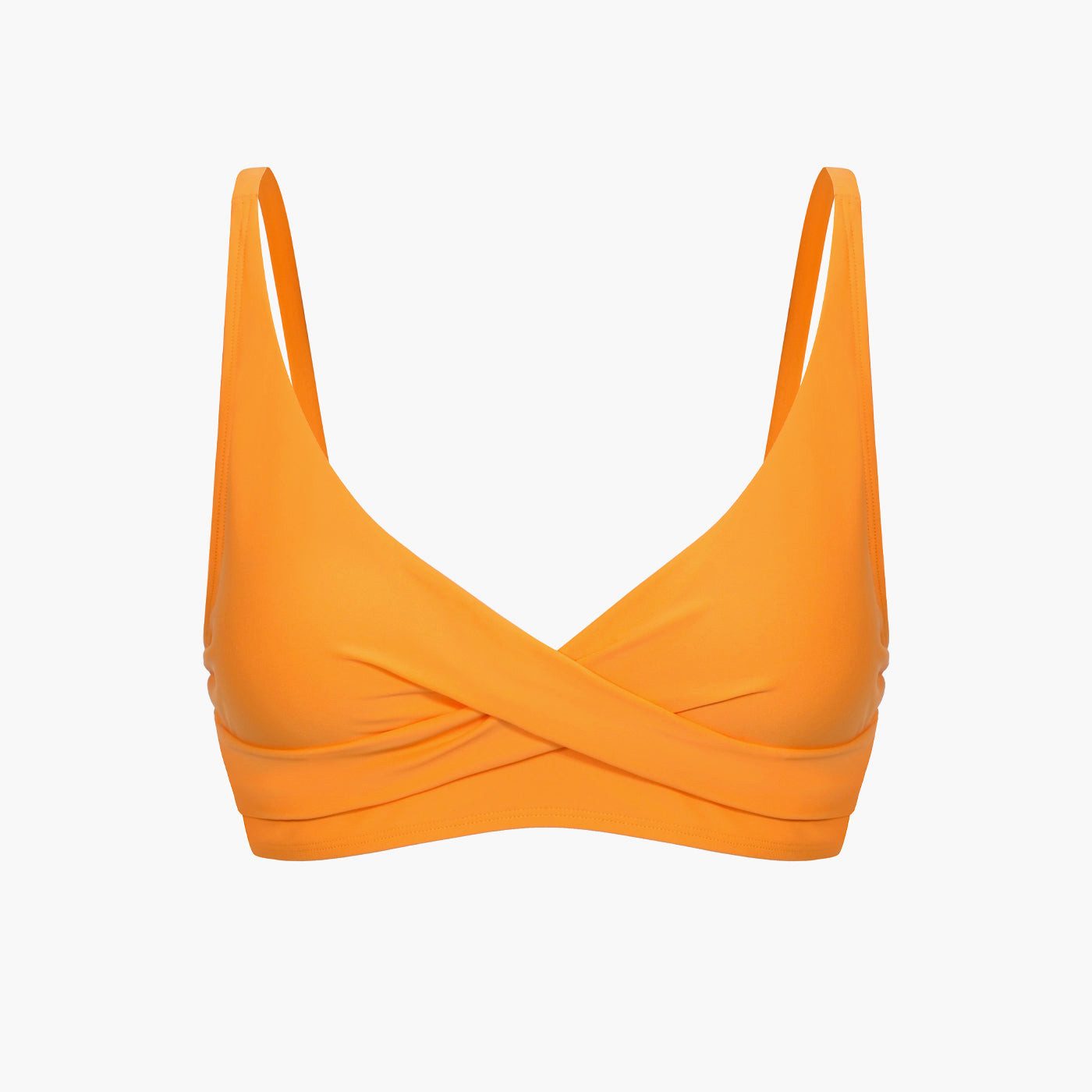 Creamy Fabrics Badeanzug Twist Bikini mit Shaping Bikinihose-Neon Orange-S