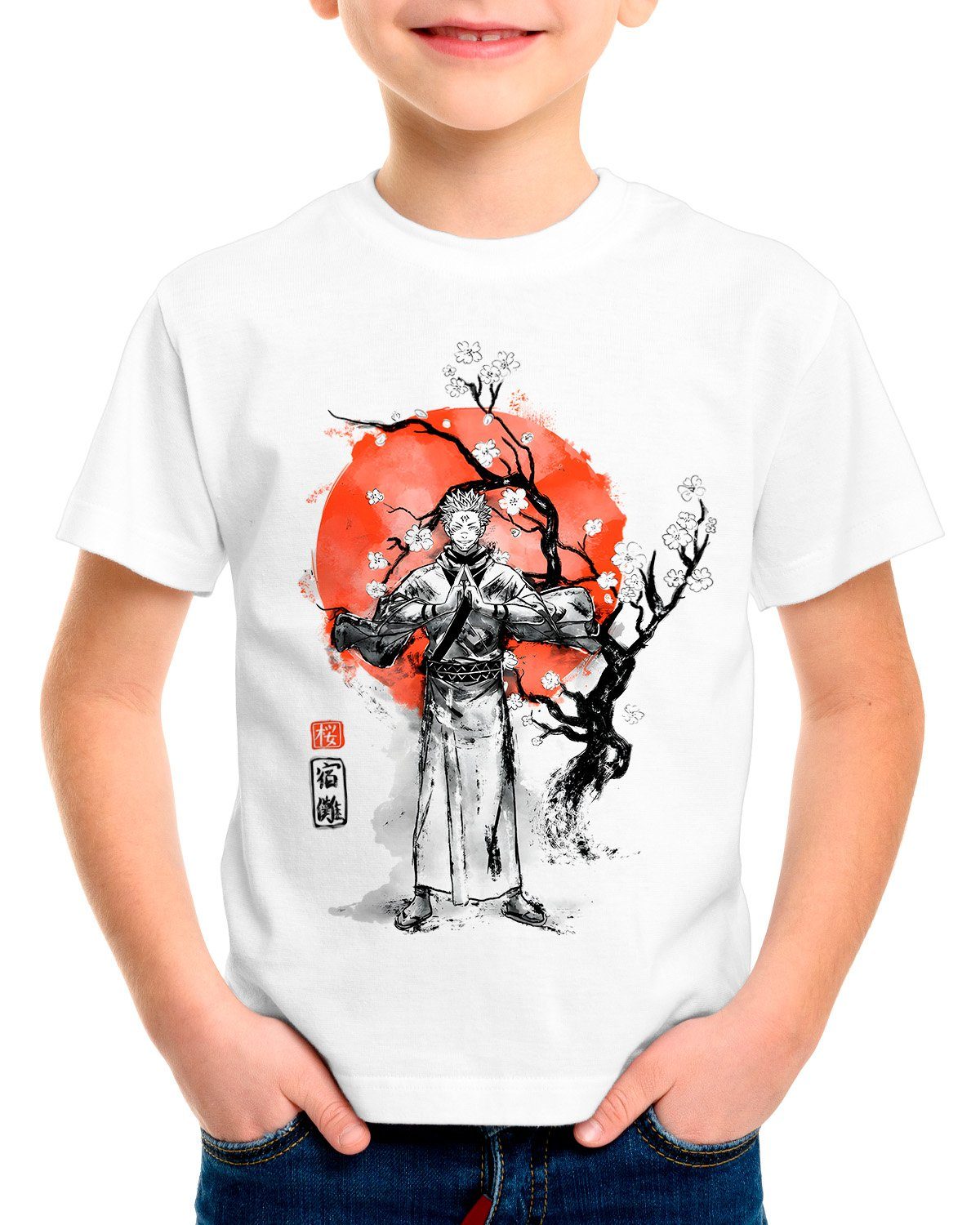 style3 T-Shirt Inked Sukuna jujutsu kaisen anime japan manga
